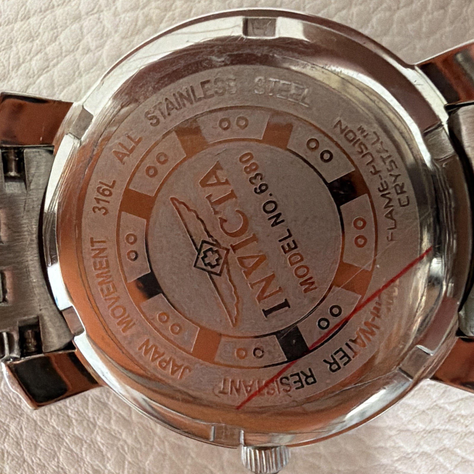 Invicta Silver with Brown Sandstone SWISS Quartz Mvt 46Mm Unisex Watch