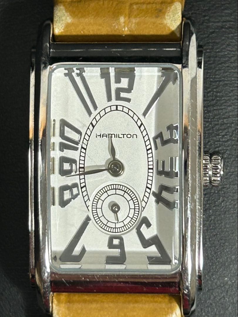 [Box Papers Full Set N/Mint] Hamilton Ardmore H112110 Square Quartz White Dial