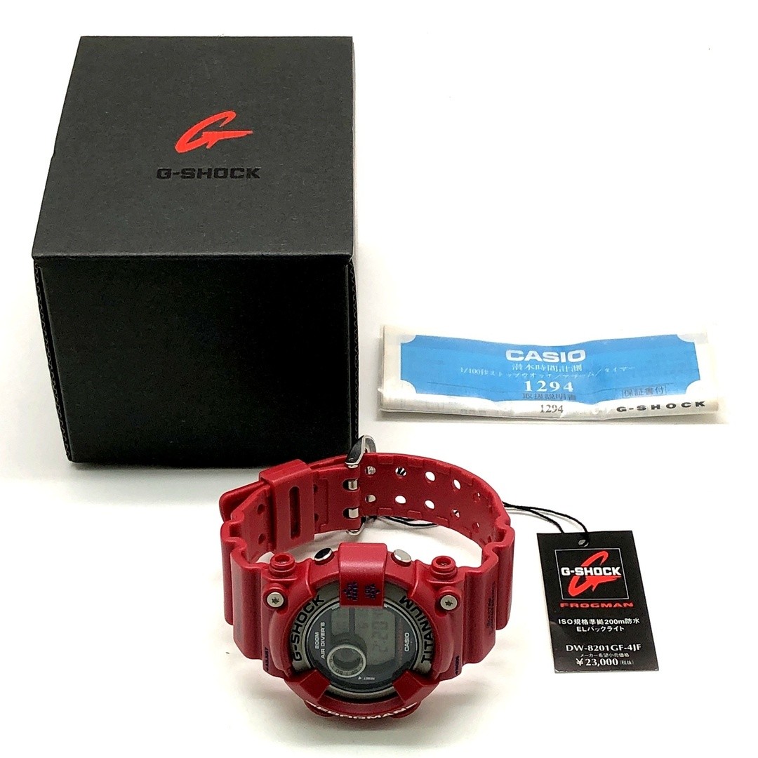 G SHOCK DW 8201GF 4 FROGMAN Frogman Metallic Red Pearl Coating Red Frog Diving F