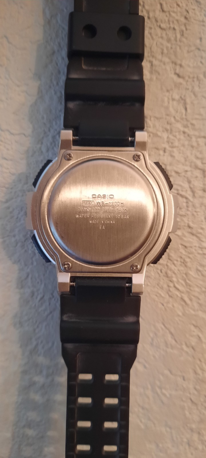 Casio WS-1200H Digital Fishing Watch Moon Phase 10-Year Battery Alarm WR100m