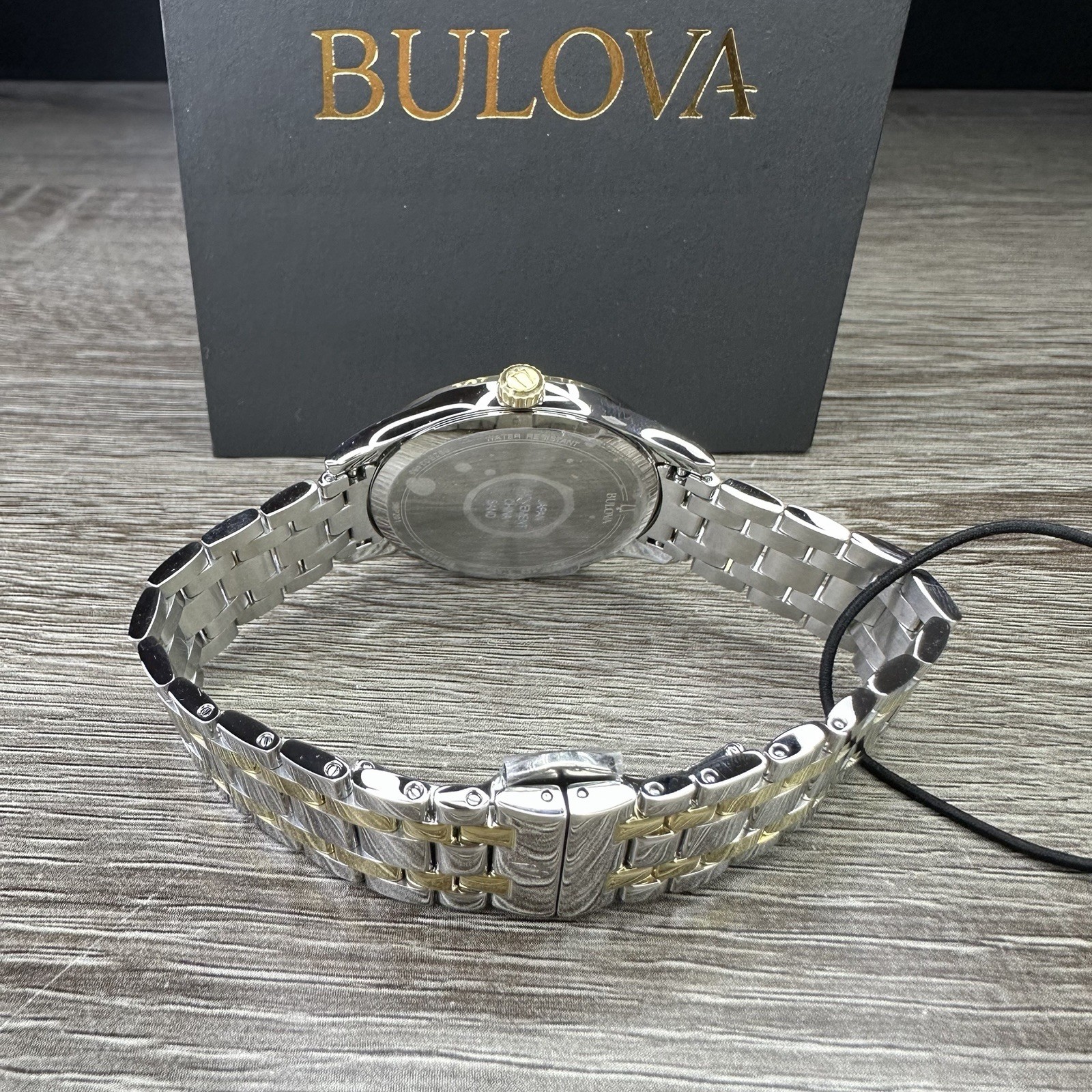 NEW✅DIAMONDS✅ Bulova Classic Two-Tone Mother Pearl Date Womens Watch 36MM 98P201