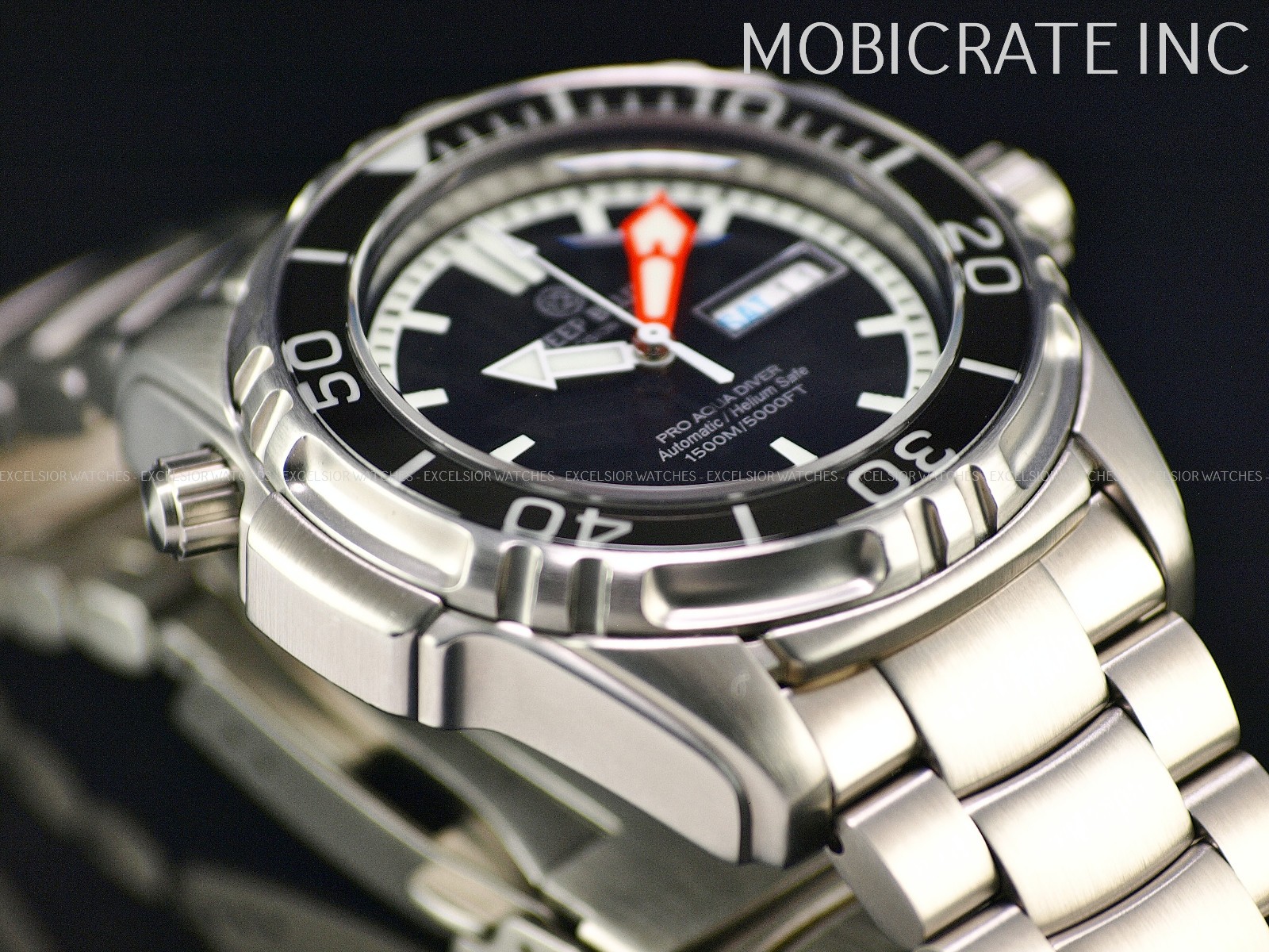 Rare Deep Blue Pro Aqua Men’s 45mm Automatic NH36 Sapphire Bezel & Crystal Watch