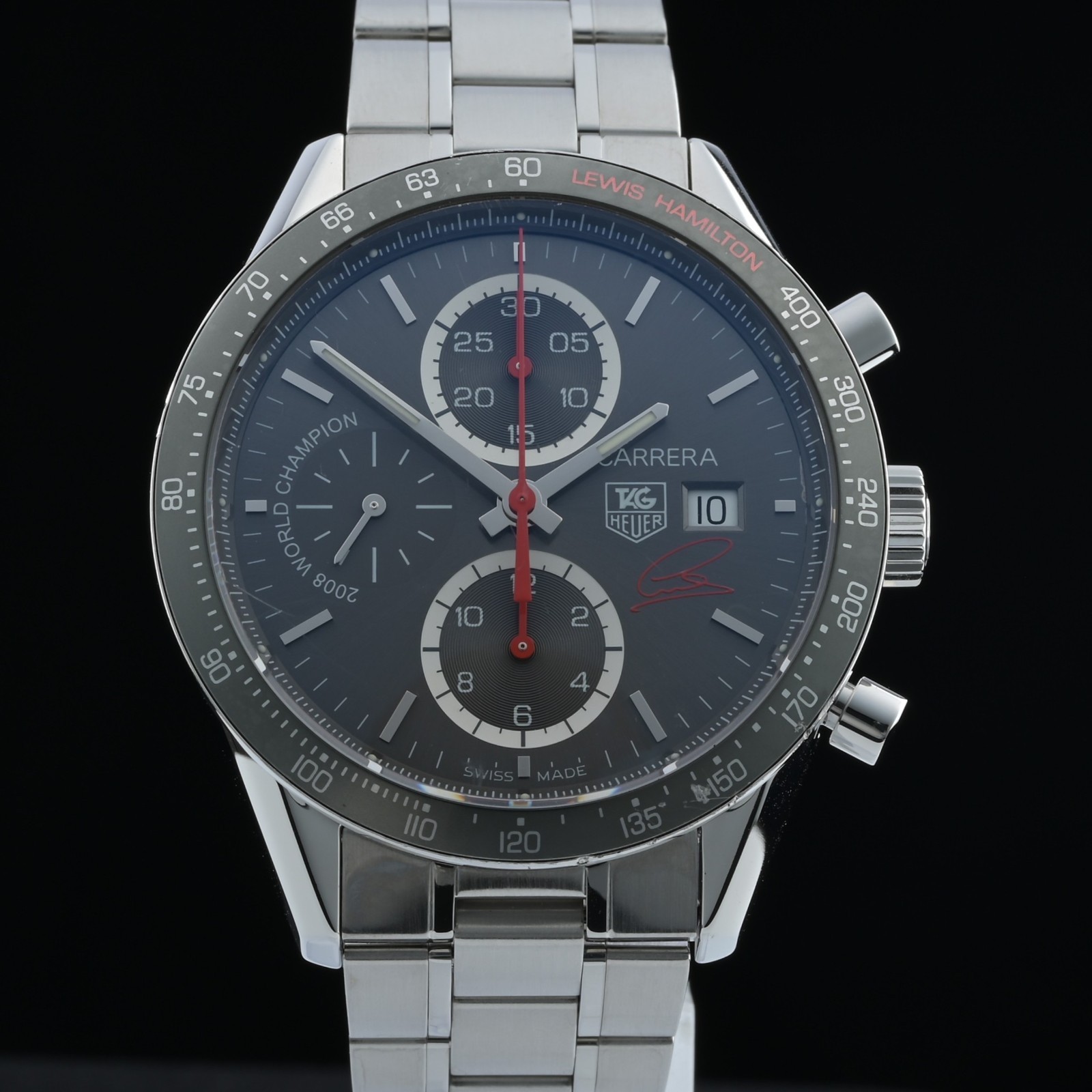 TAG Heuer Carrera CV201M Lewis Hamilton Limited 41mm Gray Auto Men’s Watch