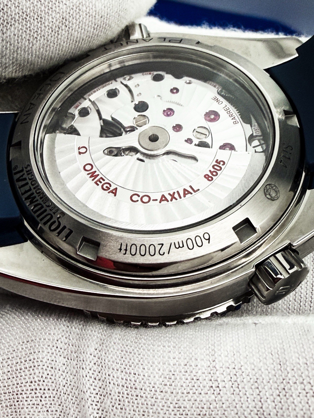 2024 Omega Planet Ocean GMT Titanium Blue 43.5mm Full Set, Box & Papers