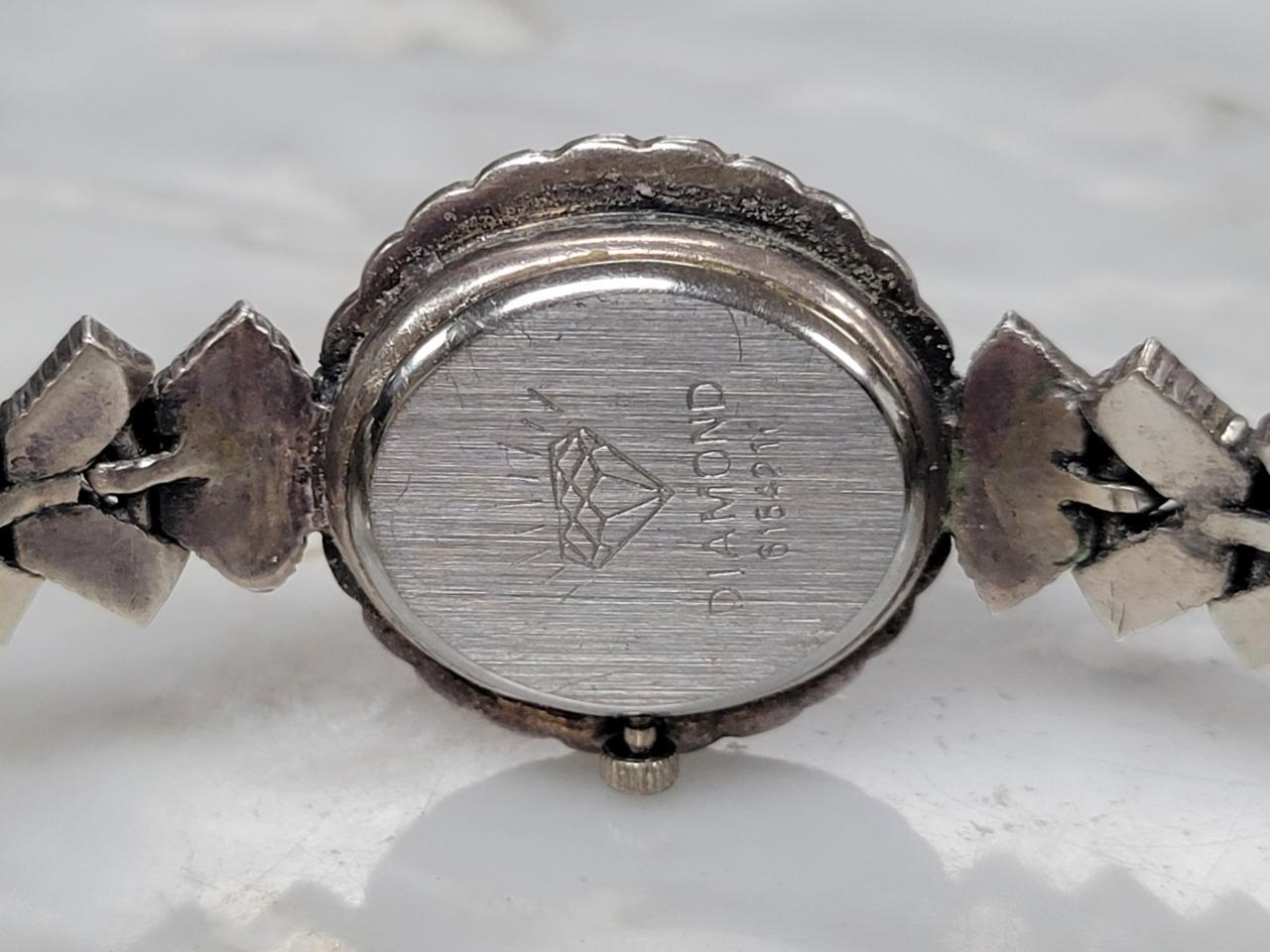 Sterling Silver Marcasites Accented Quartz Wristwatch 7″ ~ 38.9g ~ 12-E1019