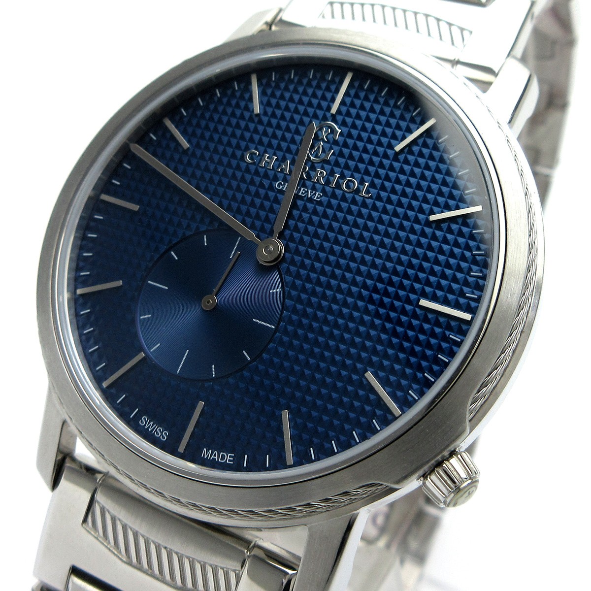 [B1Y] CHARRIOL Celtic Legacy Men’s Small Second Dark Blue CL40S.930.002 [w3y]