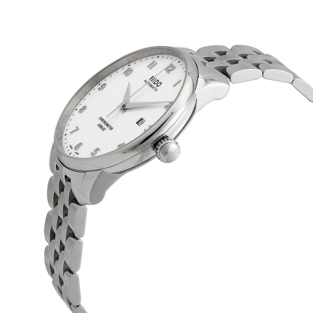 Mido Baroncelli Automatic Chronometer White Dial Men’s Watch M0376081101200