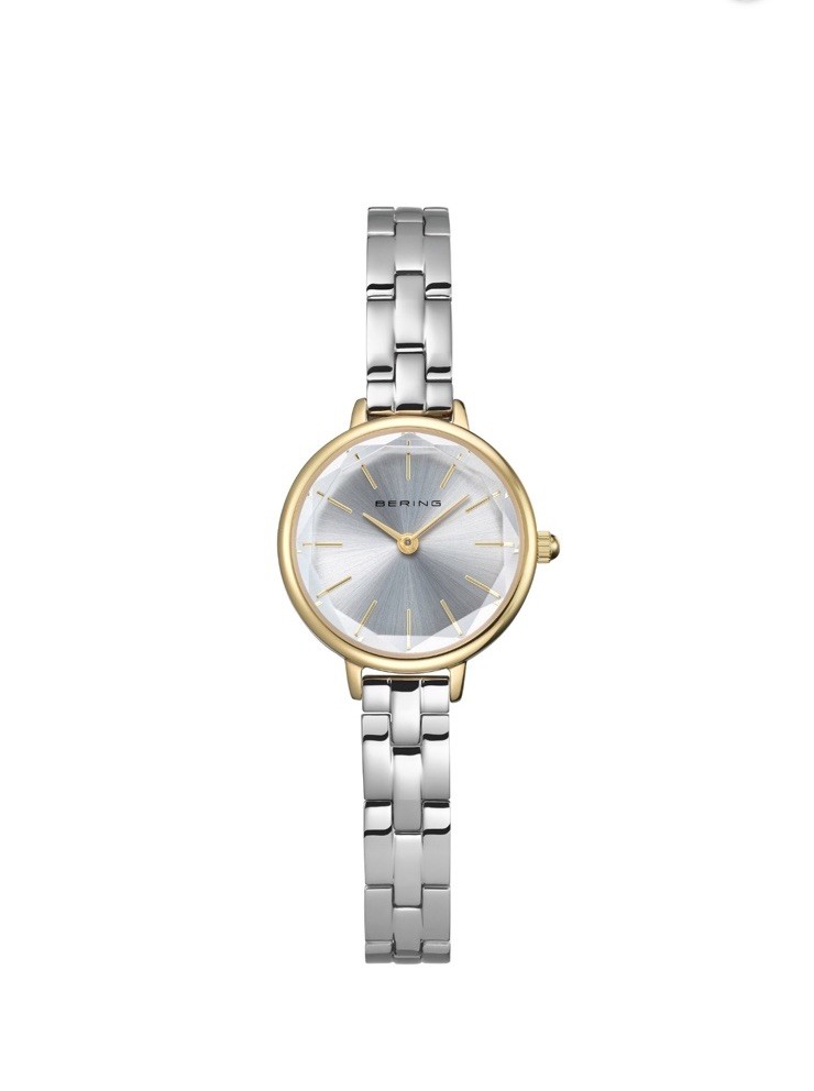 Bering Classic 11024-710-C Women’s Two-Tone Stainless Faceted Crystal Watch