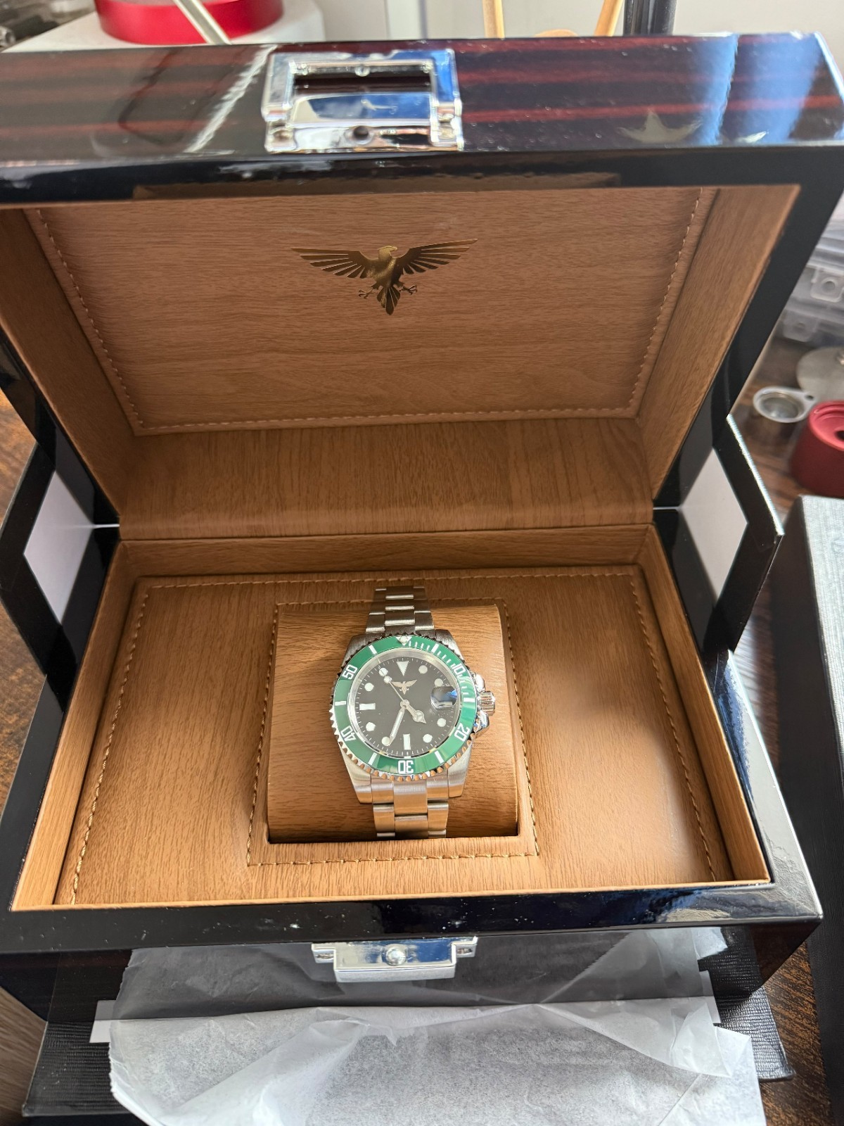 custom built Mod Watch POWERED BY Nh35 Automatic Movement