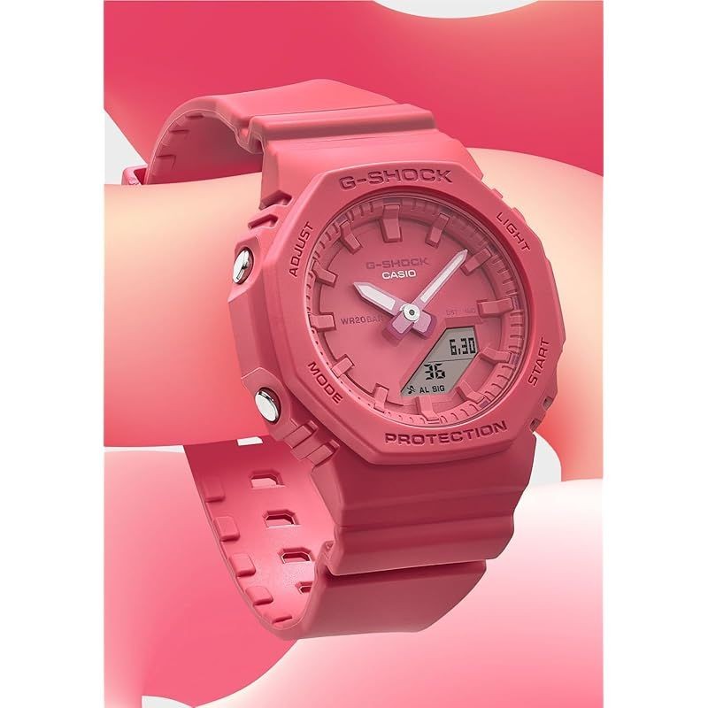 New Casio Wristwatch G Shock Mid size model using biomass plastic GMA P2100 4