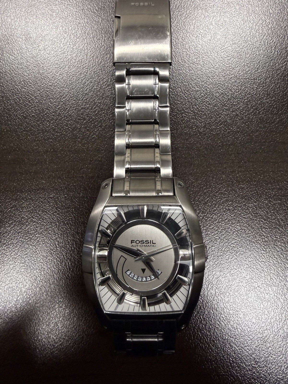 Fossil Arkitekt Automatic FS4196 Self Winding Men’s Watch Gunmetal Steel