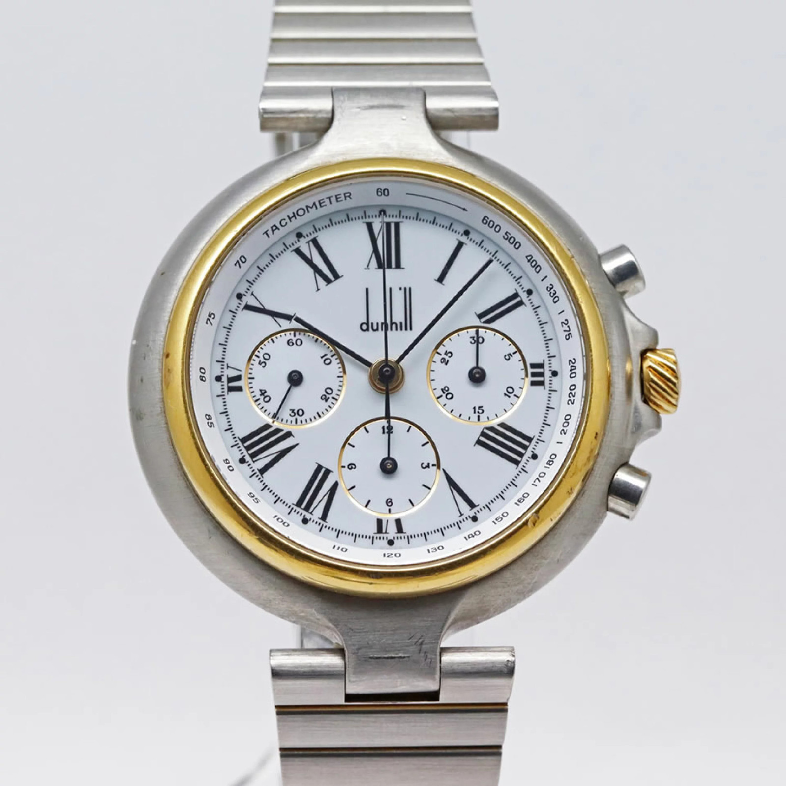 Dunhill Millennium Chronographs Lemania1873 LC28 White Dial 37mm Manual Men’s