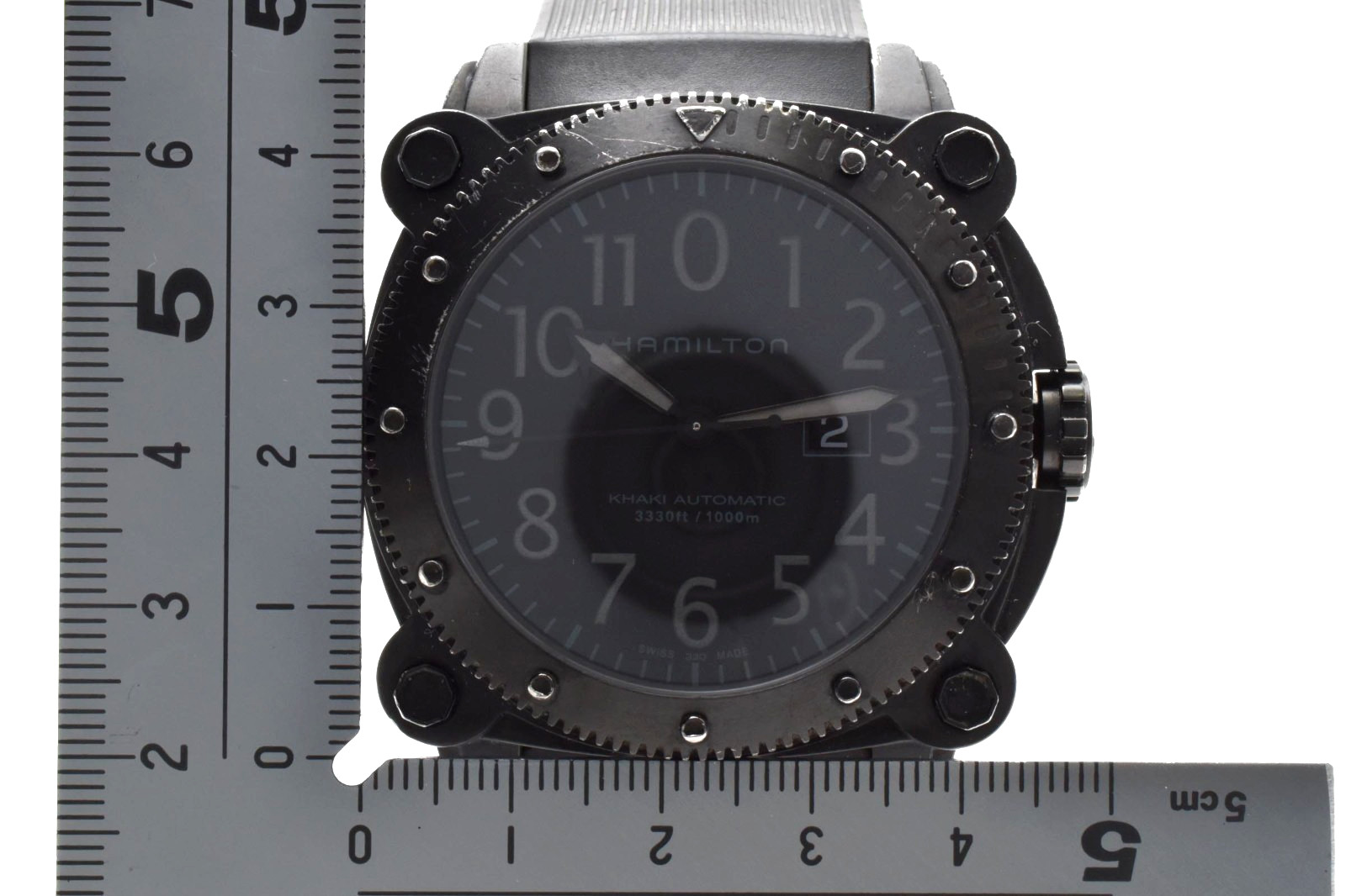 HAMILTON Khaki Below Zero H785850 Automatic 1000m Men’s Watch Date black Dial