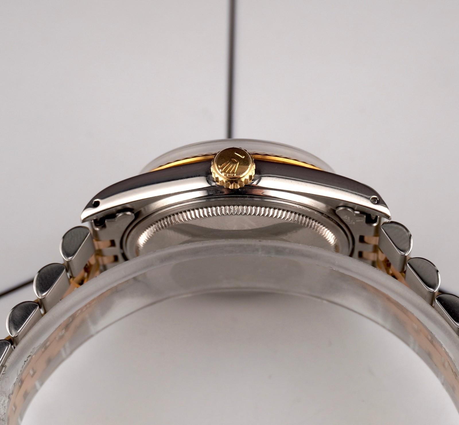 Rolex Datejust 36mm Yellow Gold Fluted Green Roman Diamond Dial Jubilee Watch
