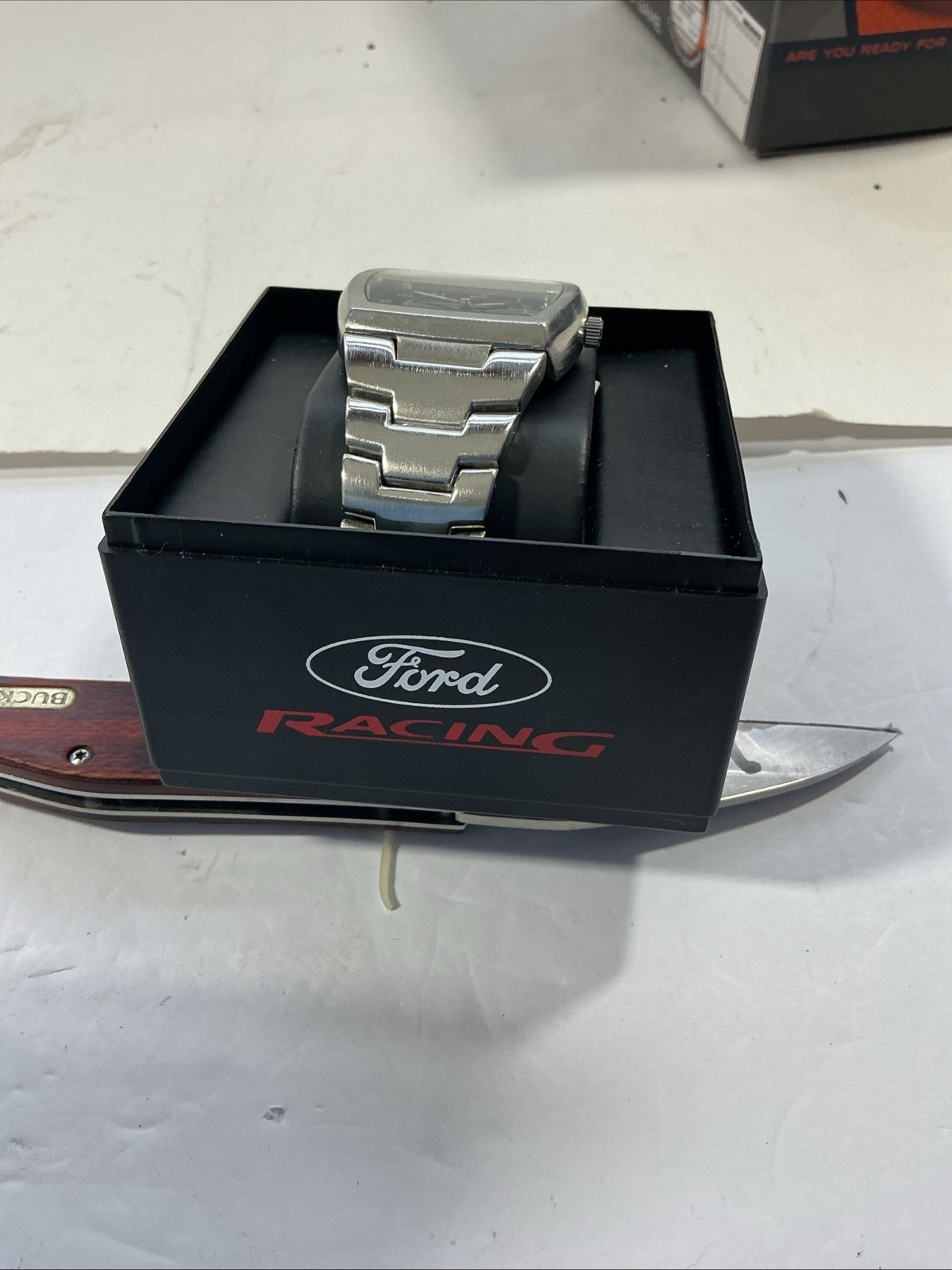 Ford Racing Official Branded Stainless Steel Men’s Watch w/ Box — Unworn