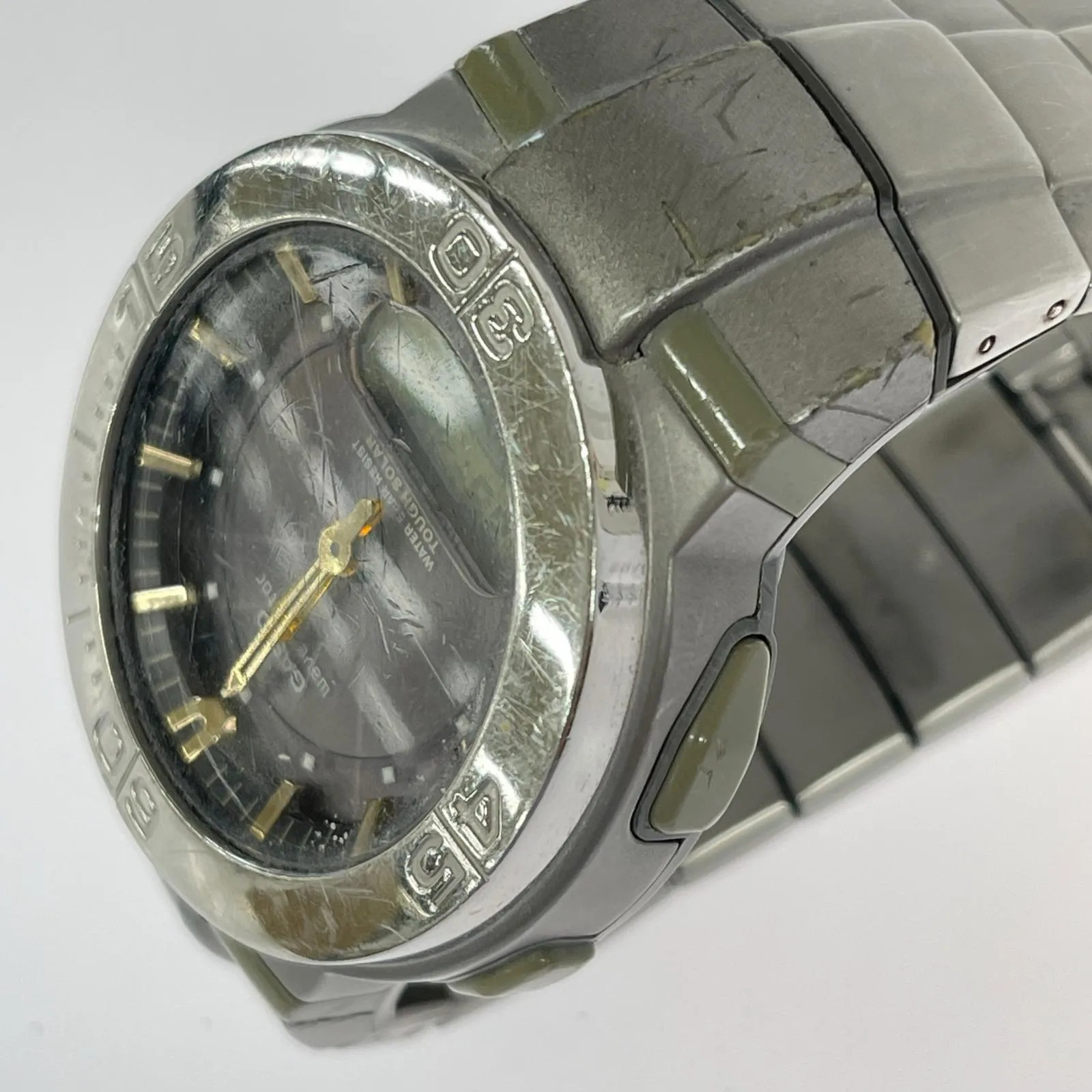 CASIO WVA-310 WAVE CEPTOR TOUGH SOLAR Watch / Navy x Silver