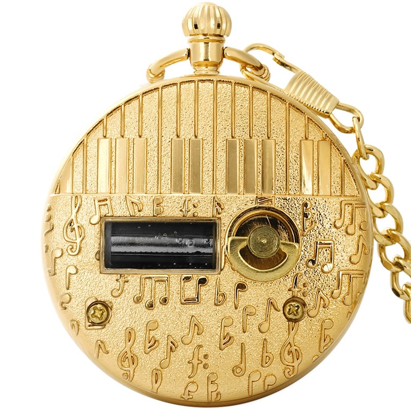 Solar System Musical Pocket Watch Castle in the Sky Quartz Music Box Men’s Gift
