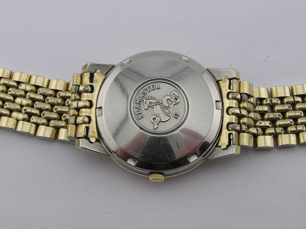 1966 Omega Seamaster 14k Gold Bezel & Cap Cal 562 w/ Band Working