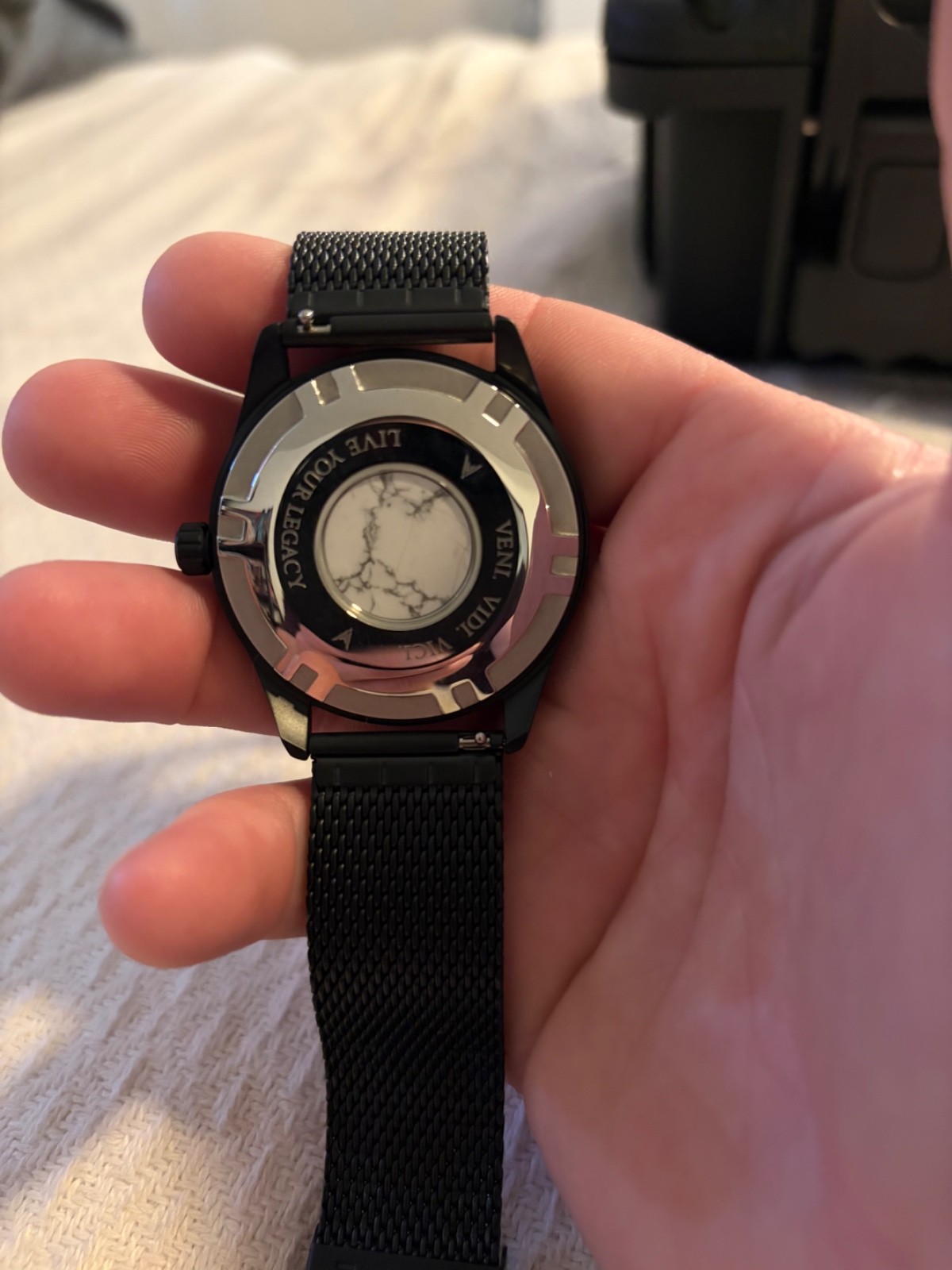 Small watch collection; Croton, Casio, Nautica, and Vincero