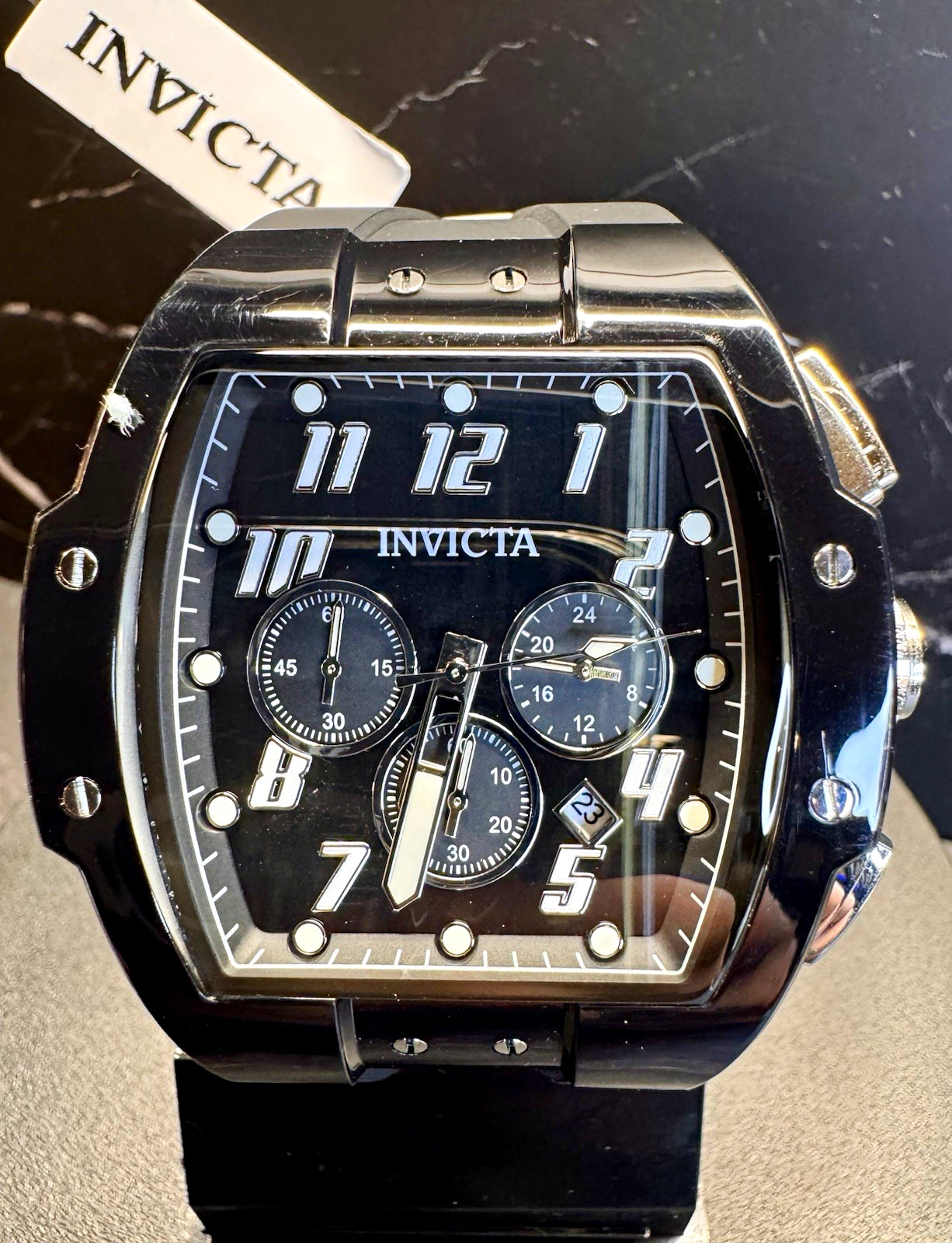 Invicta S1 Rally Kinesia Anatomic 45480 47mm Men’s Chrono Watch • Black • New