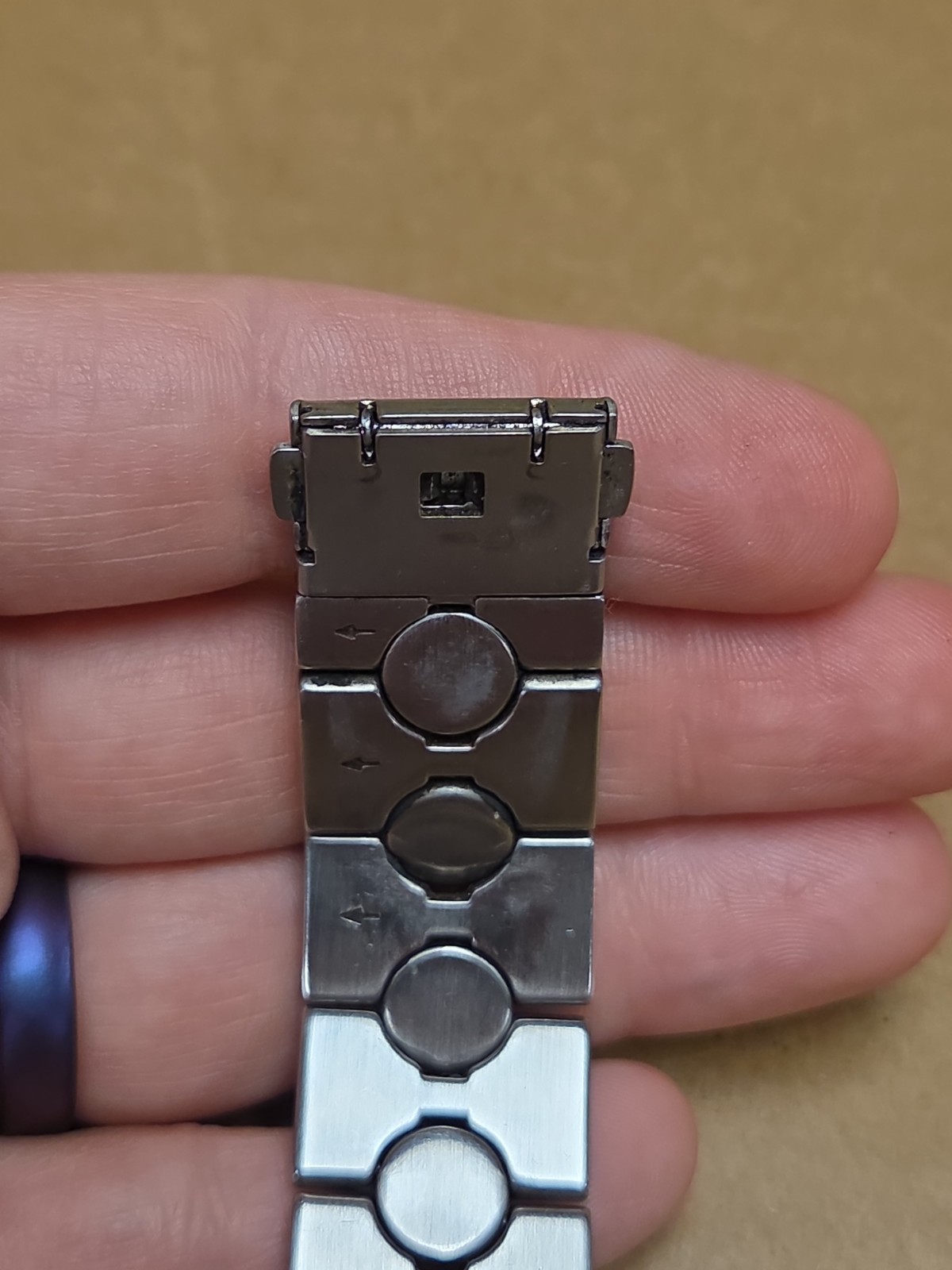 Fossil Arkitekt FS2934 Watch Two-Tone Stainless Steel BROKEN BAND *SEE PICS