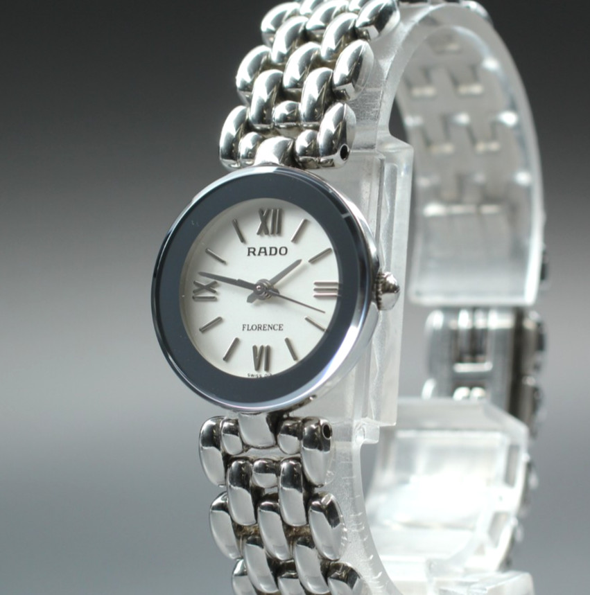 [Near MINT] Rado Florence 318.3744.4 22mm White Dil Silver Quartz Women’s Watch