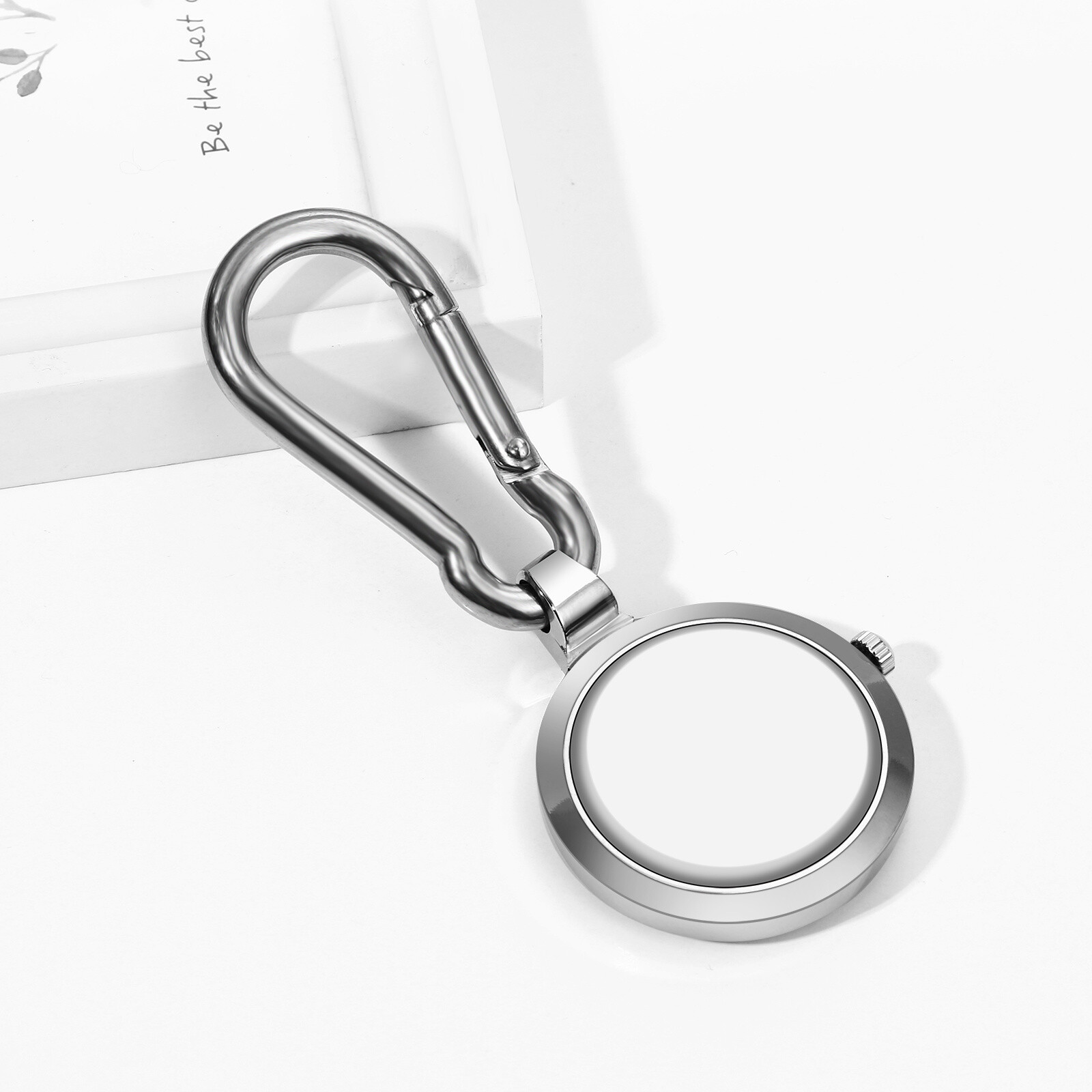 Outdoors Clip-on Carabiner Backpack Buckle Fob Quartz Watch Sports Hiking Gift