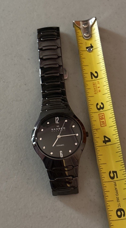 Skagen Ceramic Collection Women’s Black Dial Quartz Watch 817SBXBC