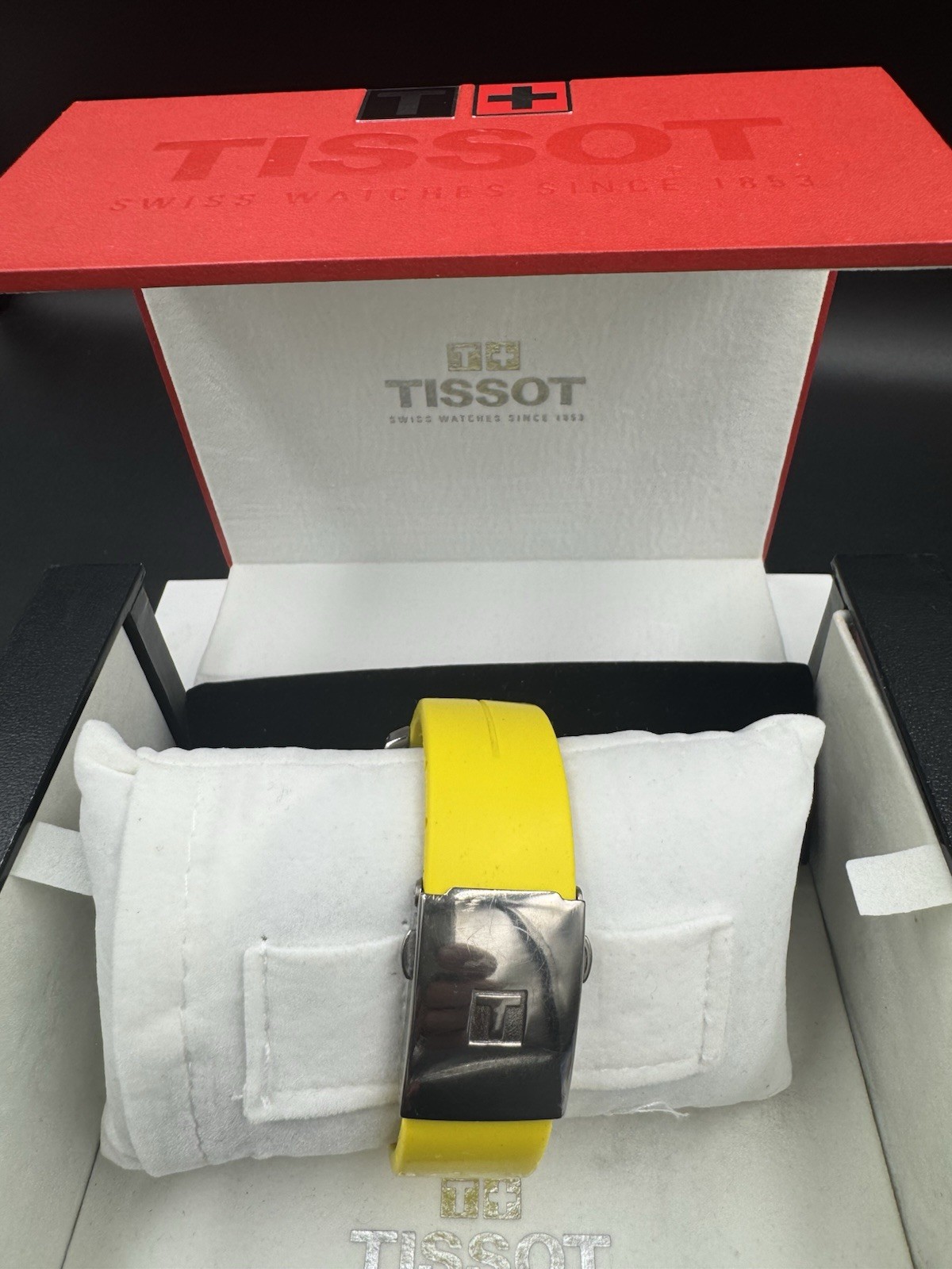 Tissot T-Touch NASCAR Special Edition Titanium Case Yellow Rubber Band with box