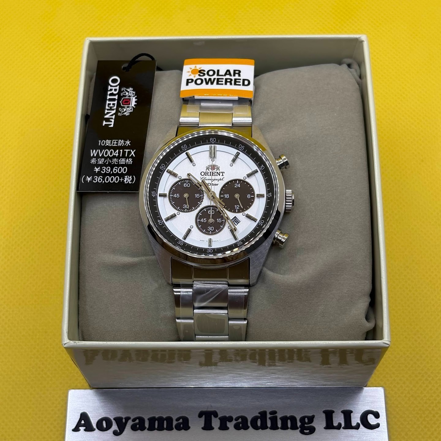ORIENT NEO 70’s SOLAR PANDA WV0041TX Solar Chronograph Men Watch New Japan🔥