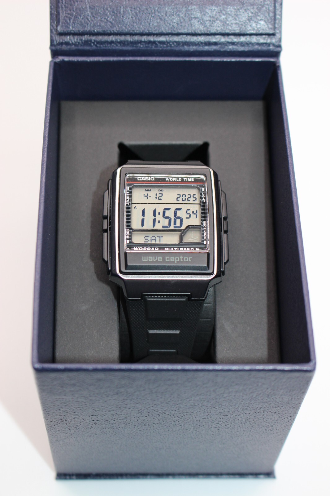 CASIO WAVE CEPTOR WV-59R-1AJF Men’s Watch New in Box Mineral glass World Time