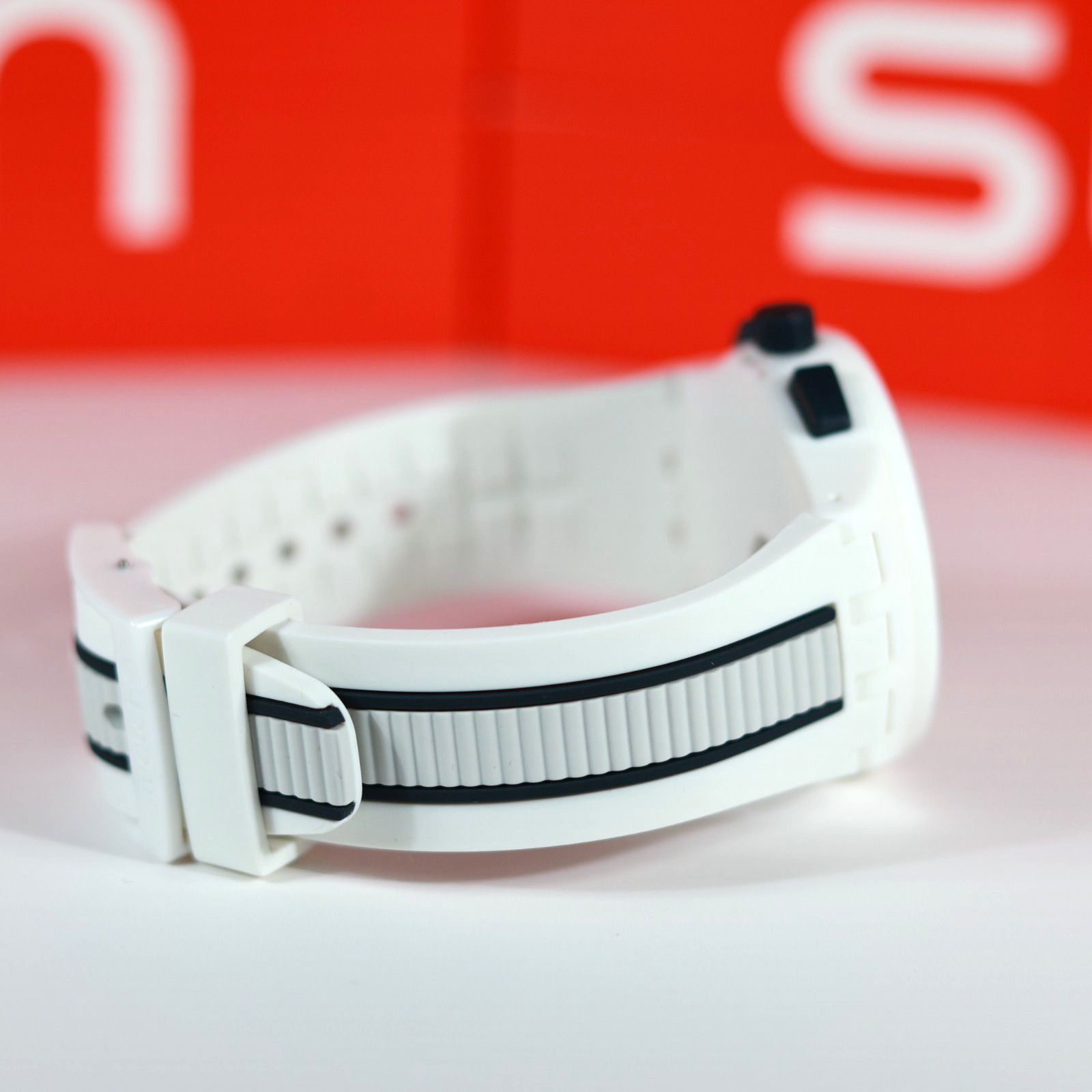 New Limited Swiss Swatch ESCALATOR Chrono Matte White Silicone Date 42mm SUSW408