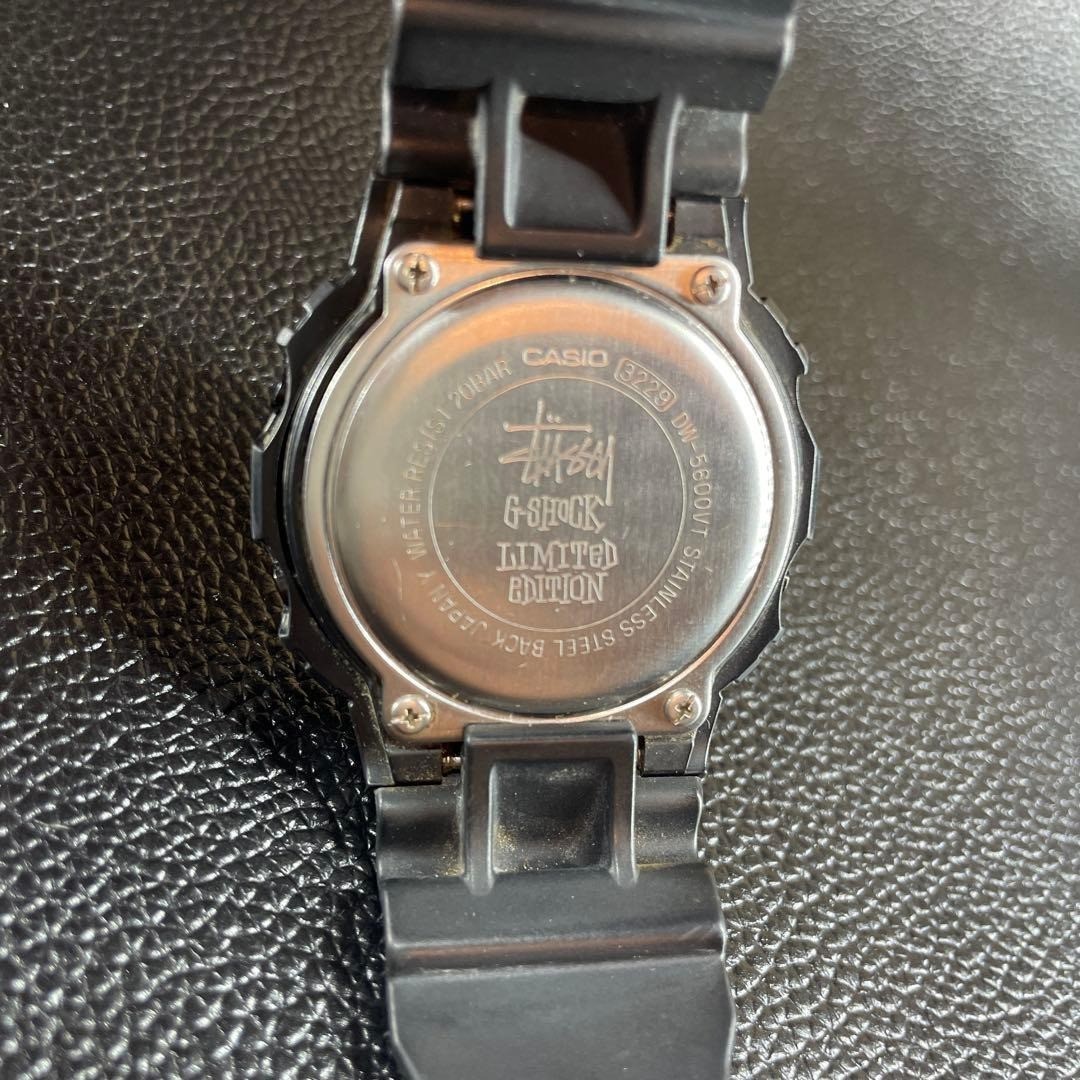 [Used] CASIO STUSSY DW-5600VT Watch G-SHOCK black white