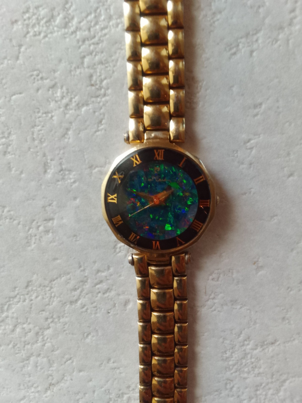Pierre Cardin Opal Face Multicolour Gold Watch