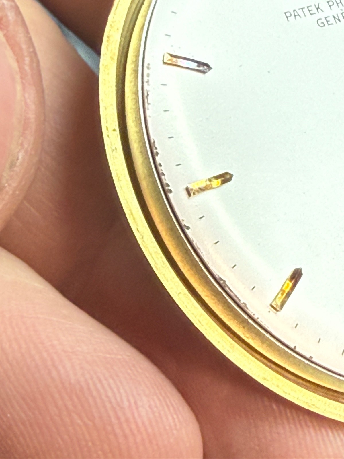 Patek Philippe Model 866 Open Face Pocket Watch 18k YG 47mm White Stick Dial BOX