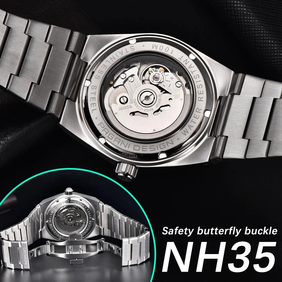 Pagani Design PD-1753 Blue Stainless Steel Automatic Men’s Watch