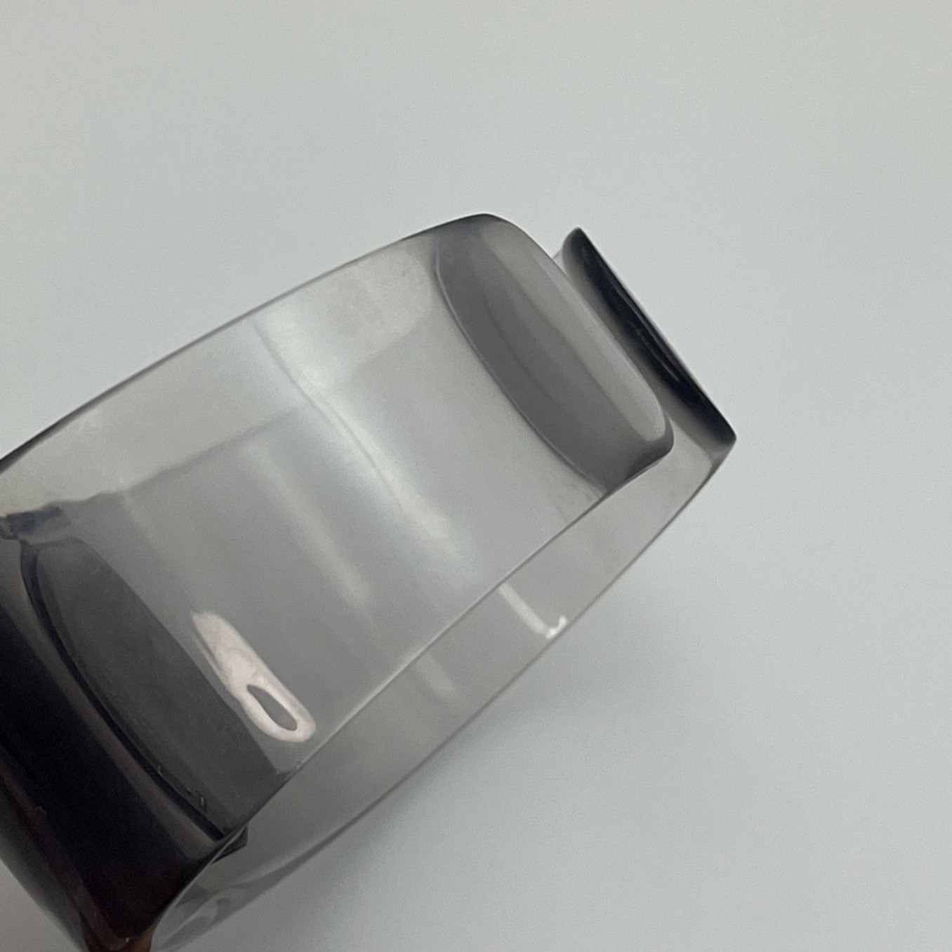 Seiko Issey Miyake O Tokujin Yoshioka SILAW002 Smoke Qz Japan Bangle Watch #923A