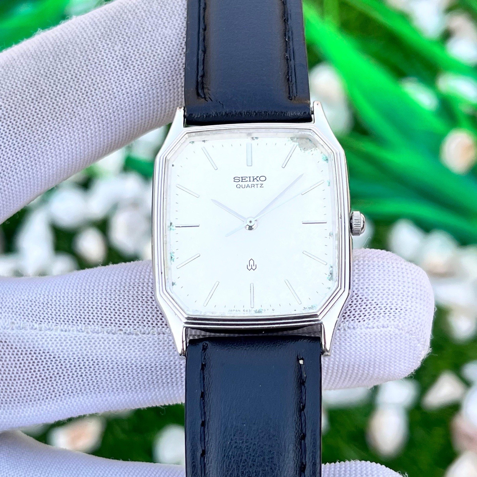 Vintage Seiko JDM Hammered Dial Dress Formal Japan Men’s Quartz Watch 6431-5150