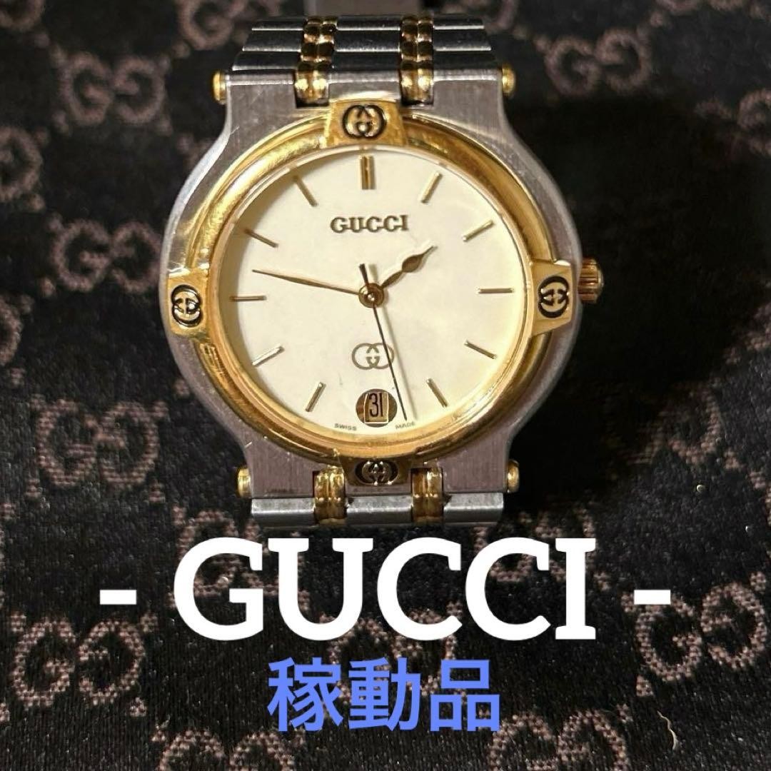 GUCCI Watch, Quartz, Two-Tone From,Japan