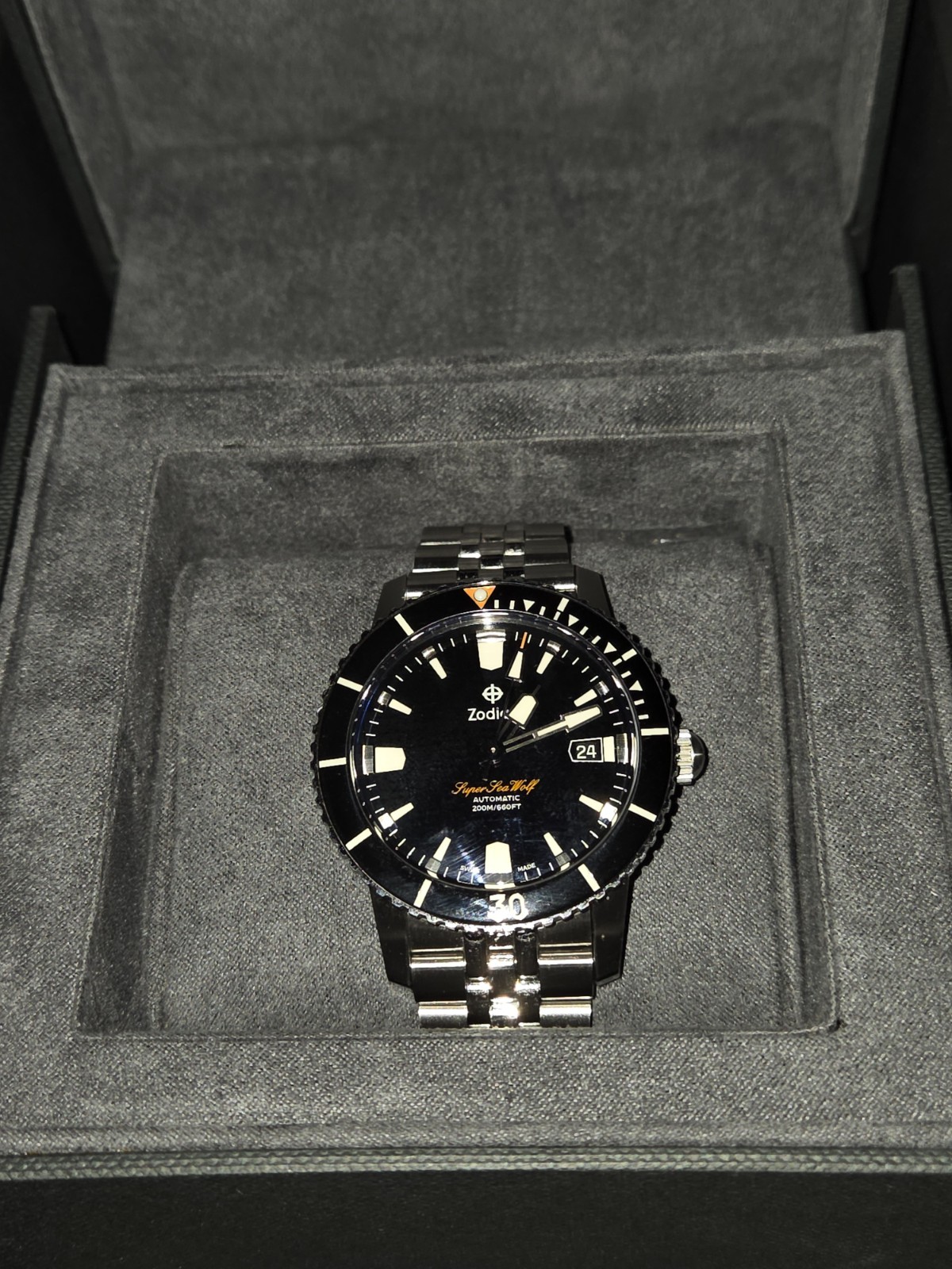 Zodiac Super Sea Wolf 53 Black Men’s Watch – ZO9288