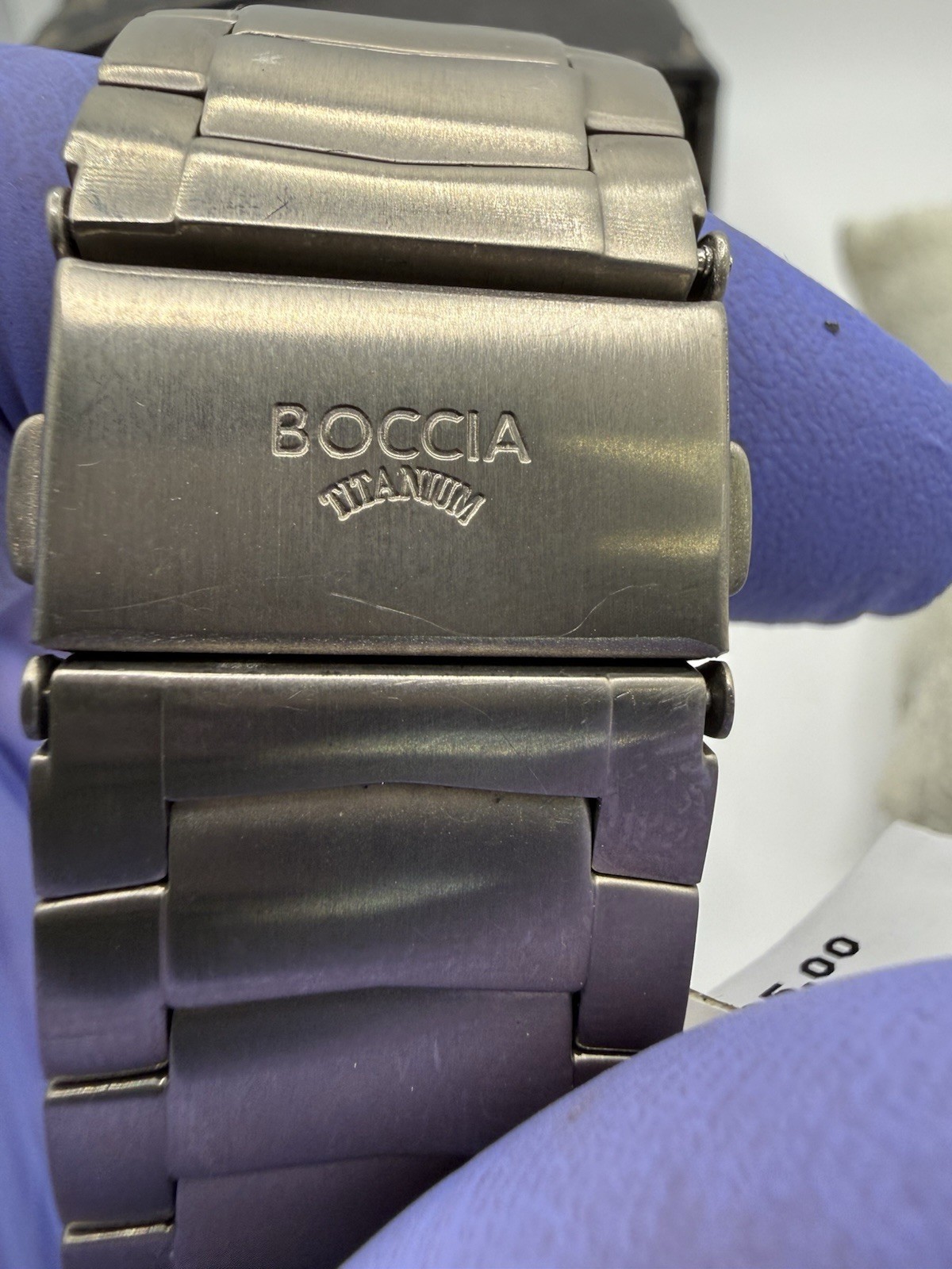 Boccia Titanium Watch Mens Quartz 10 BAR Sapphire Crystal Date Silver Runs