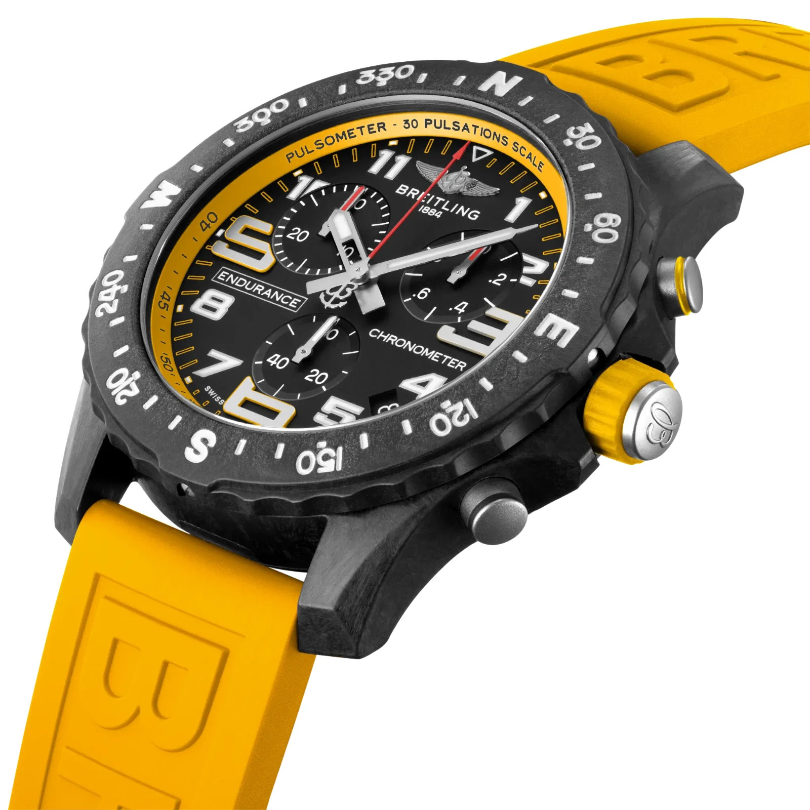 Breitling Endurance Pro Black/Yellow Dial Polymer 44mm Men’s Watch X82310A41B1S1