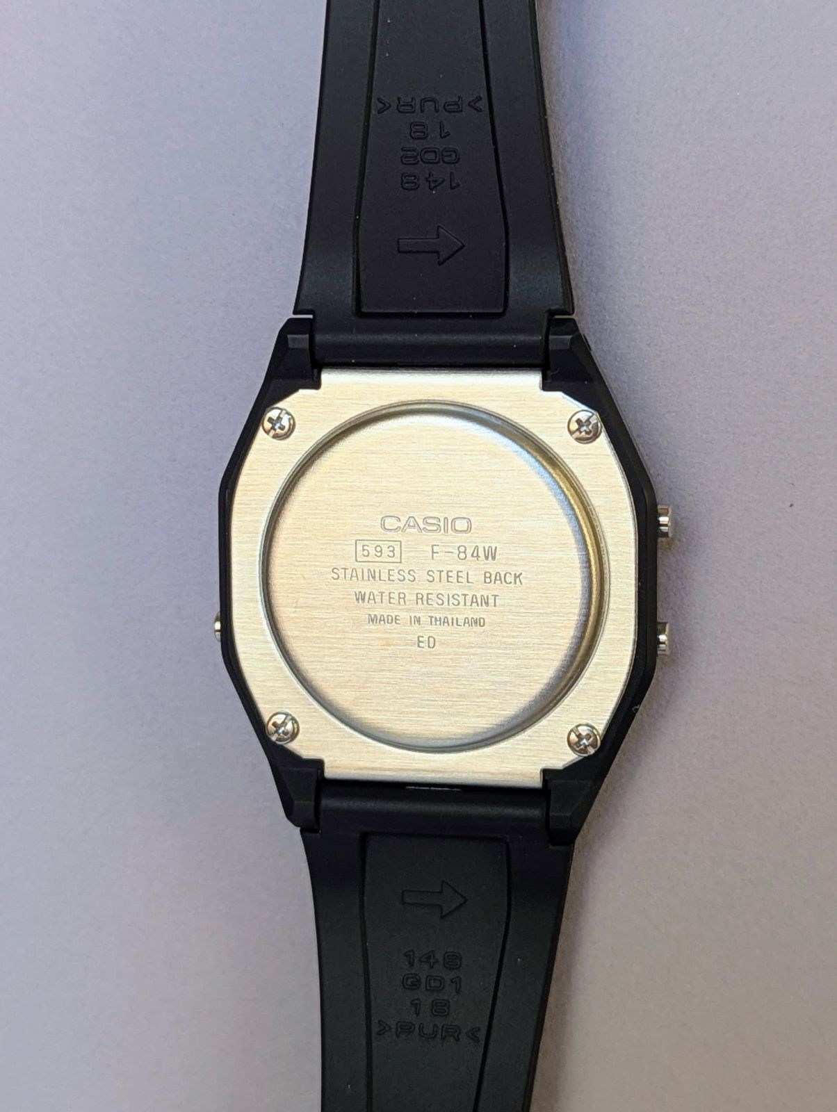 Casio F-84W-1QJH Classic Digital Watch Retro Square Style Used
