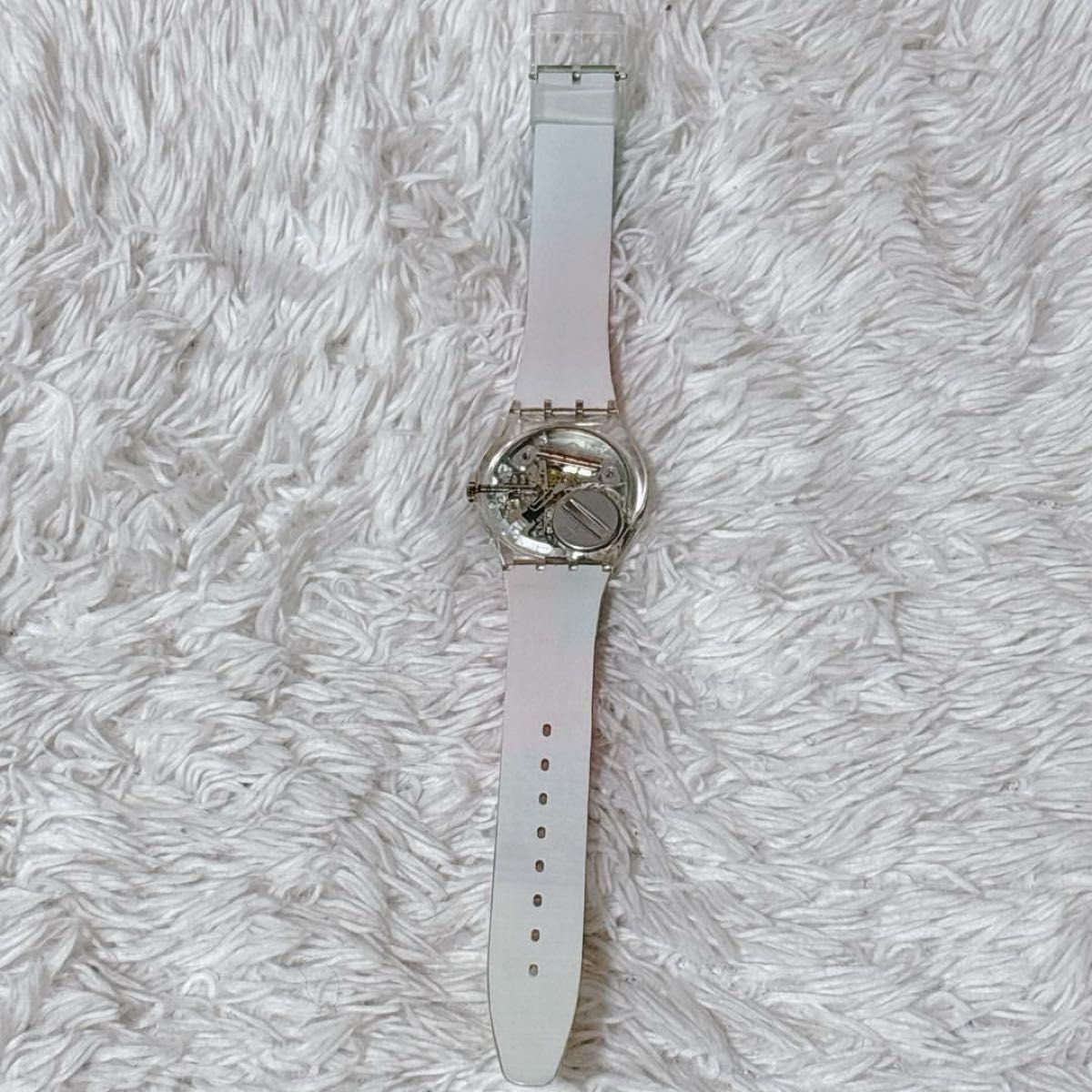 SWATCH GK310 MADAN wristwatch working with case designer art watch quartz skelet