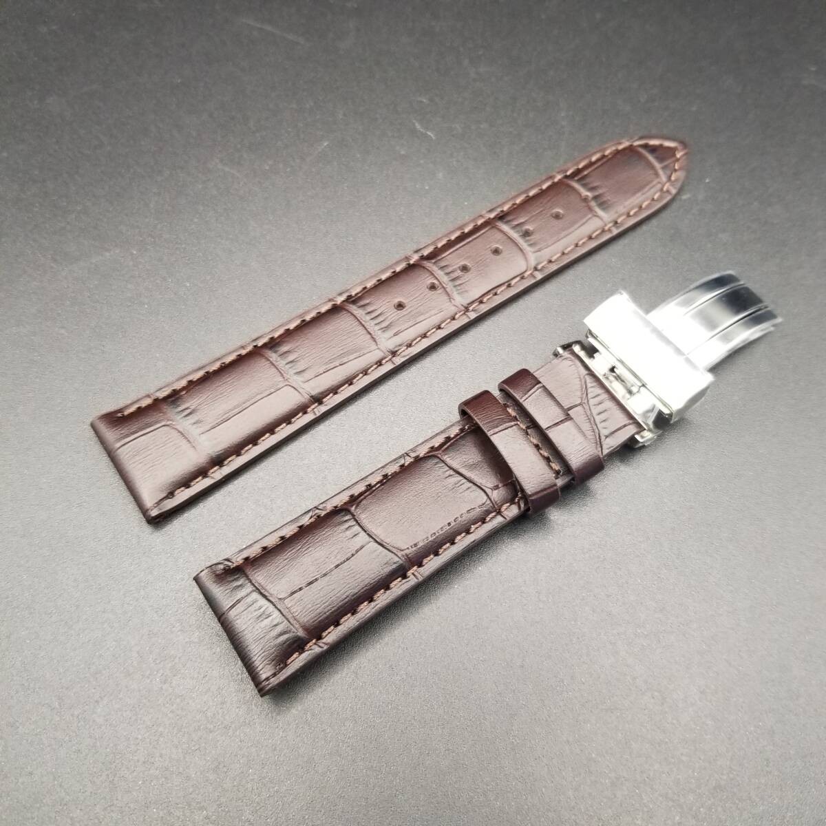 Citizen 20mm Watch Strap Citizen Collection NP1010 01A Leather Band Brown with D