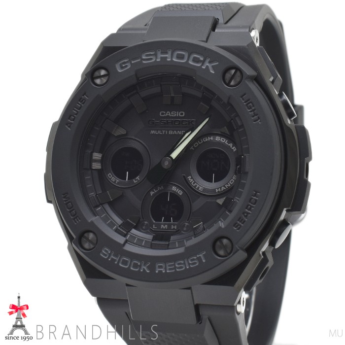 CASIO G SHOCK Men’s G STEEL Mid Size Series Solar Radio Resin SS GST W300G 1A1JF