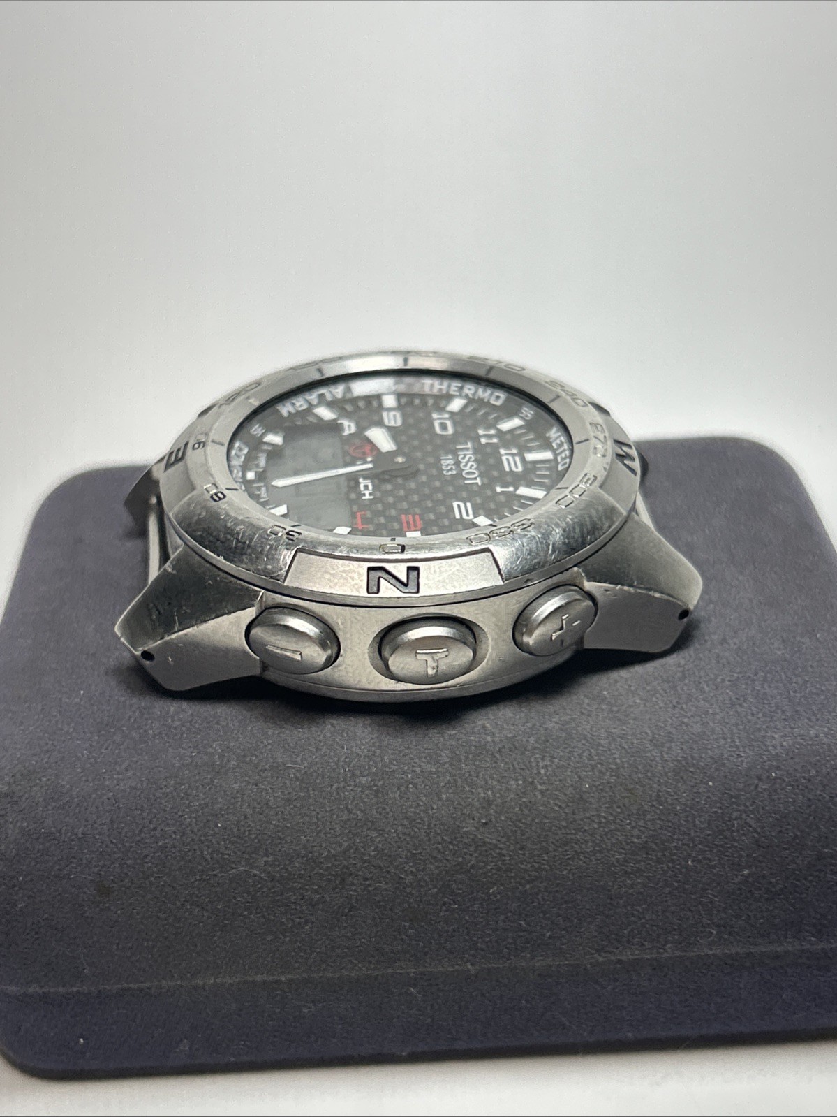 Tissot T Touch Expert Carbon Fiber Dial Stainless Watch Head T013420 New Batt