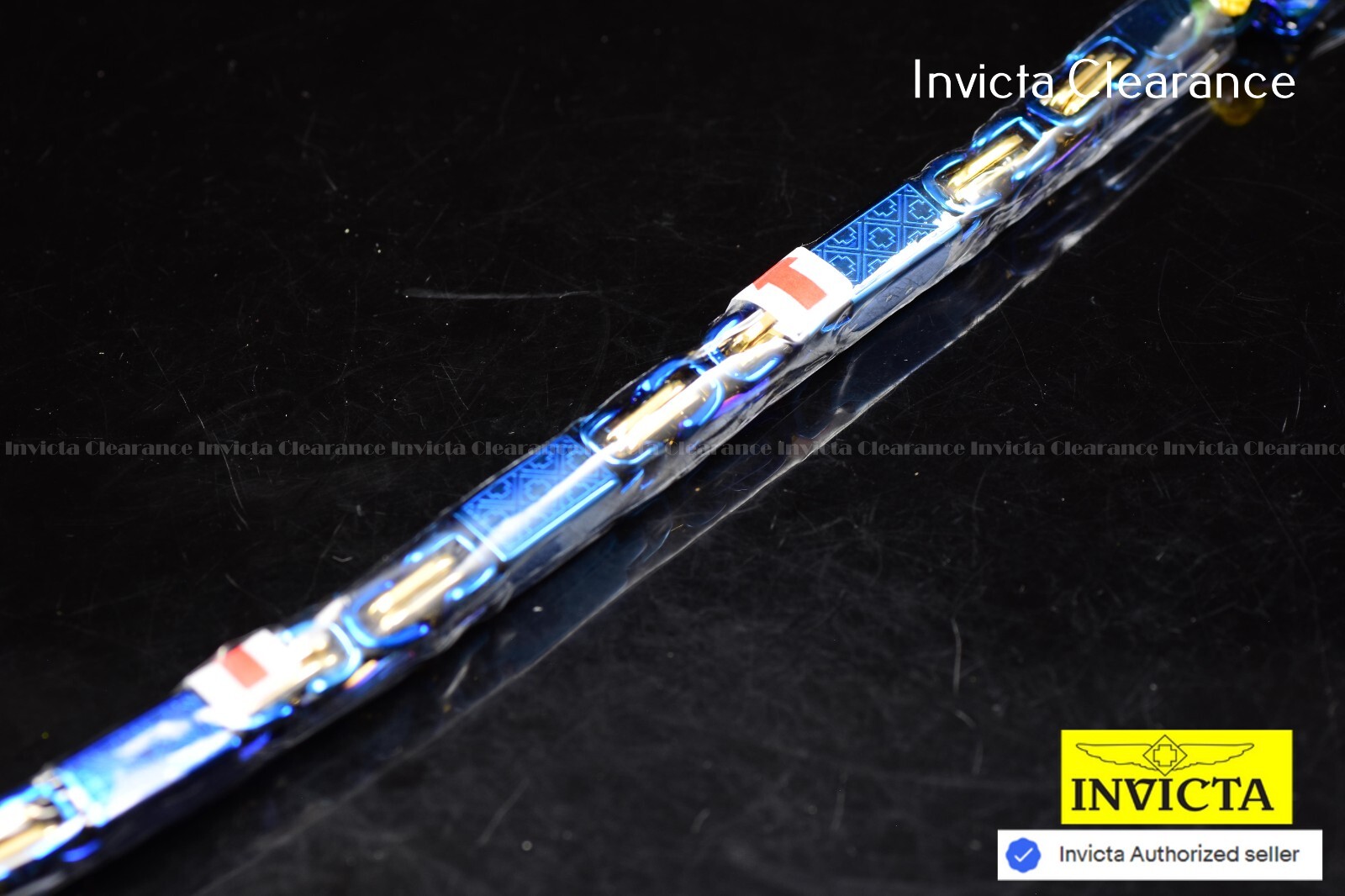 NEW INVICTA JM CORREA Ltd Ed. Black Dial Blue Silicone Band Automatic 44mm Watch
