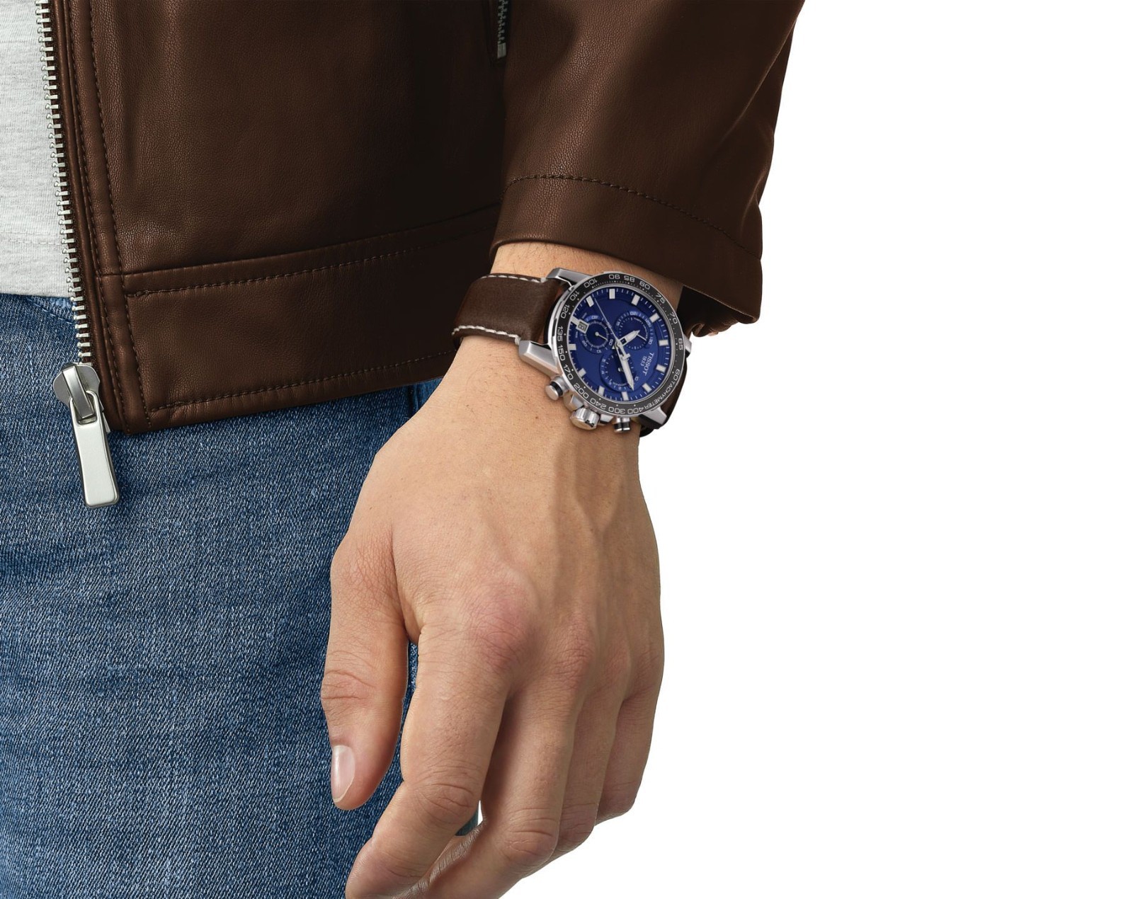 Tissot Supersport Chronograph Quartz Blue Dial Men Watch T125.617.16.041.00