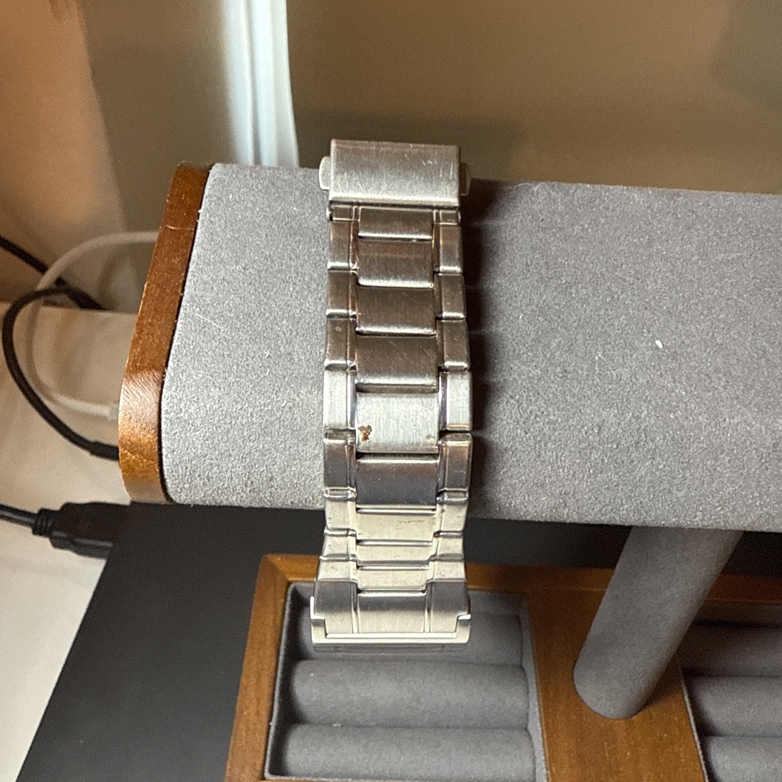 Gents Loaded Quartz Watch with Silver Metal Strap & 3 Fold Safety Clasp